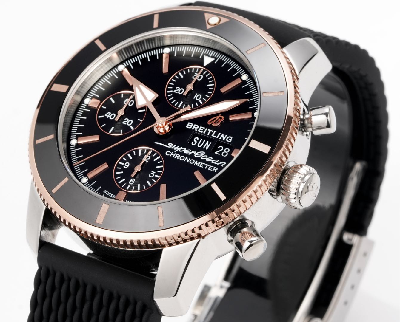 Ocean Culture Double Calendar Watch: BLS V2 Edition with Super-Luminova Nightlight and Milan Steel Belt - 图片 4