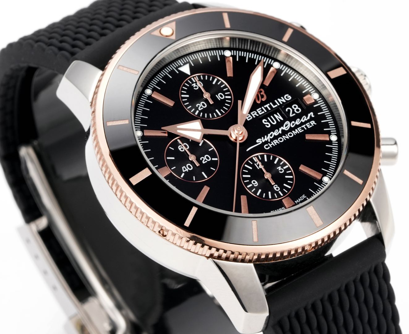 Ocean Culture Double Calendar Watch: BLS V2 Edition with Super-Luminova Nightlight and Milan Steel Belt - 图片 5