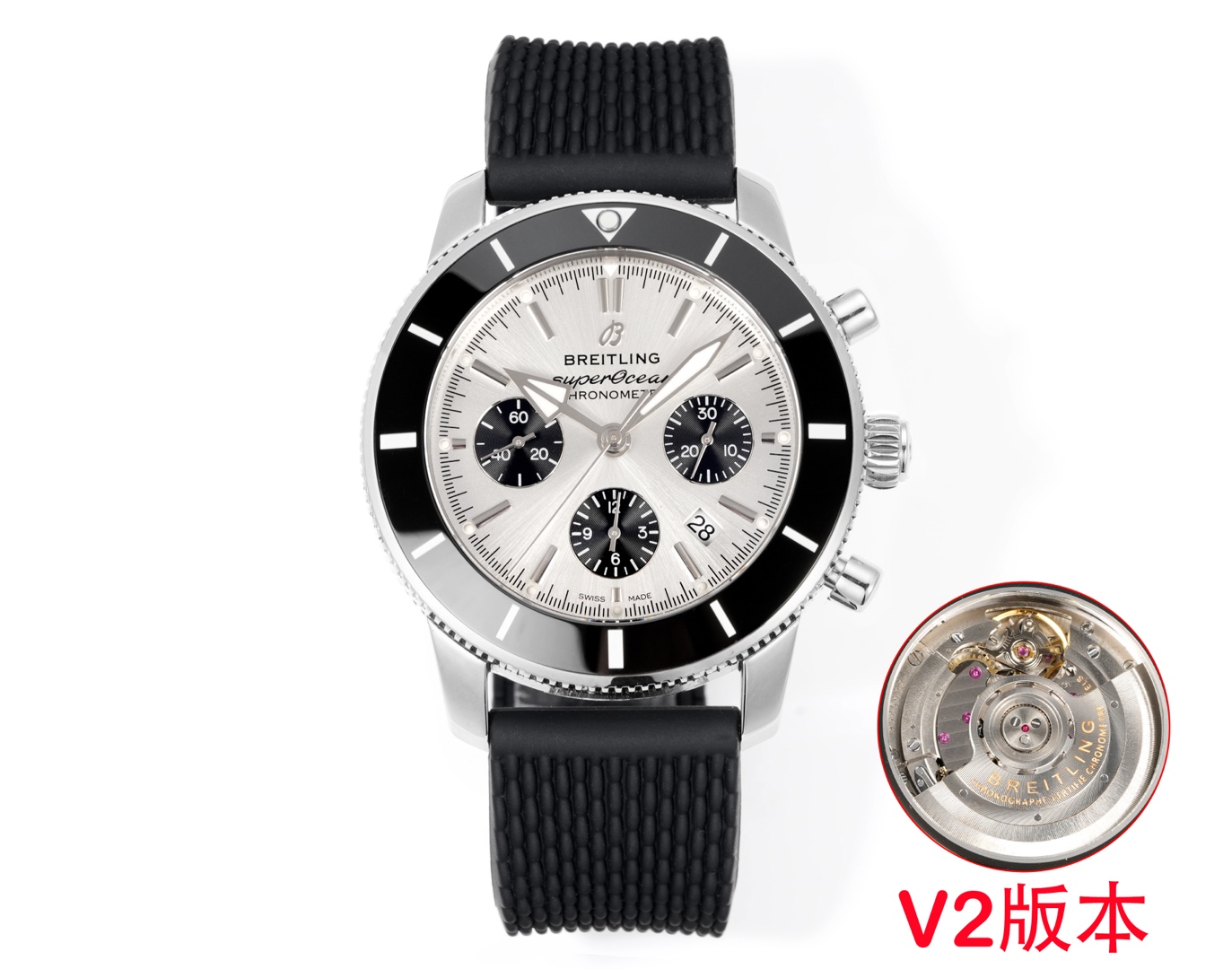 Breitling Super Ocean Chronograph 46: 100-Year Spirit with Panda Clock & Milan Steel Belt – Review & Features