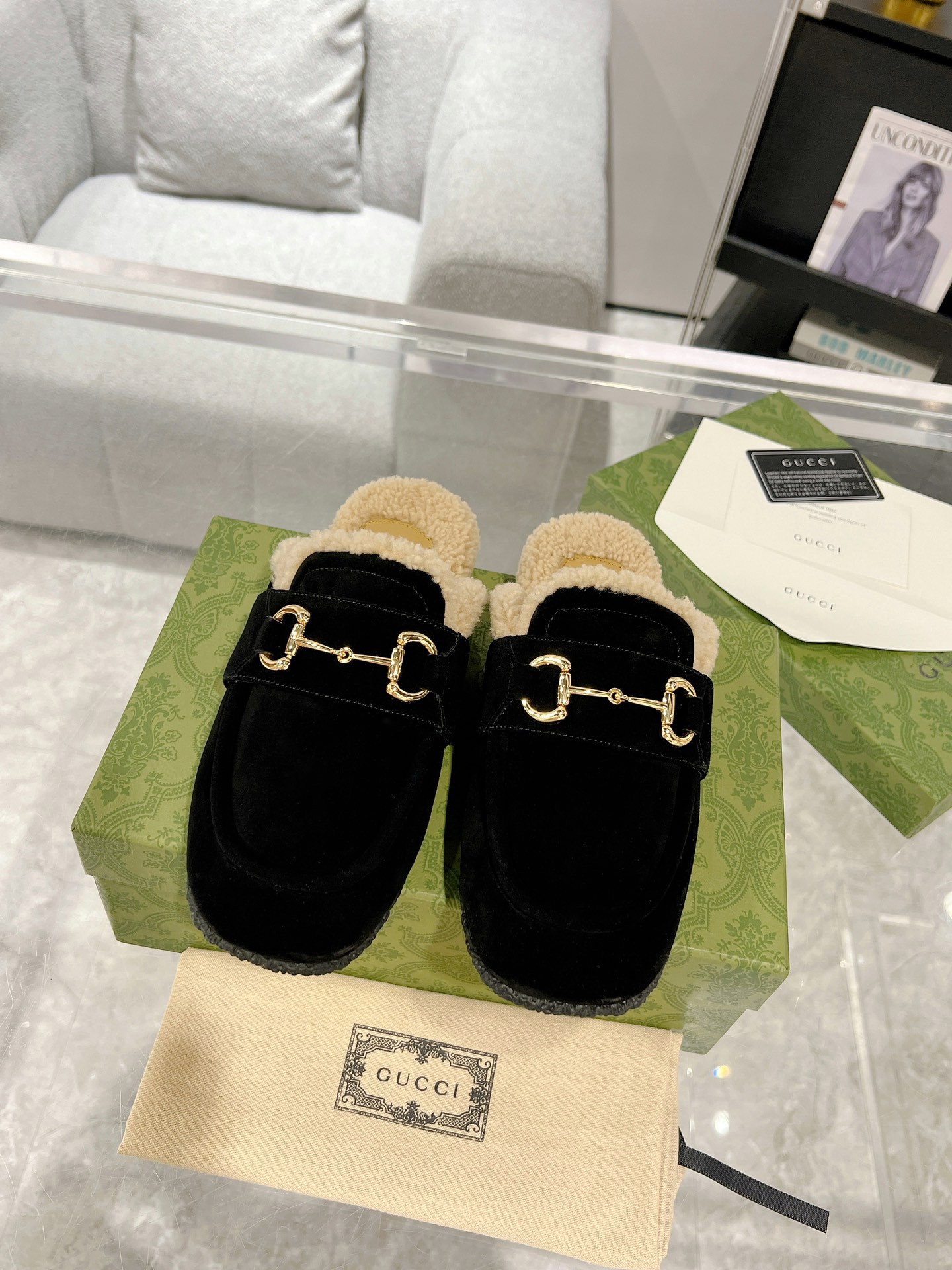 Gucci Klapki buty mules