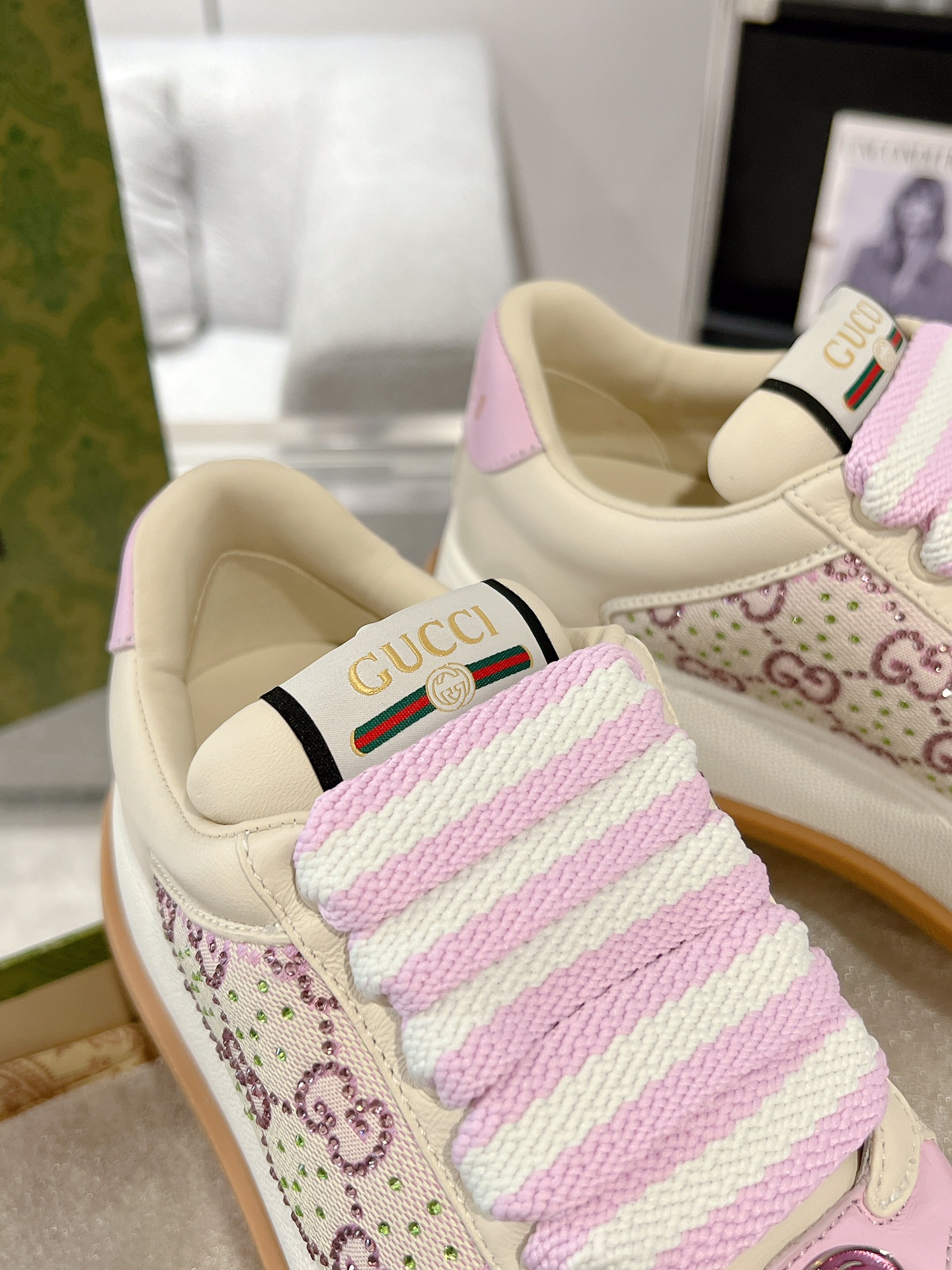 Gucci Screenerシリーズ 最新款厚底スニーカー カップル用 6cm増高