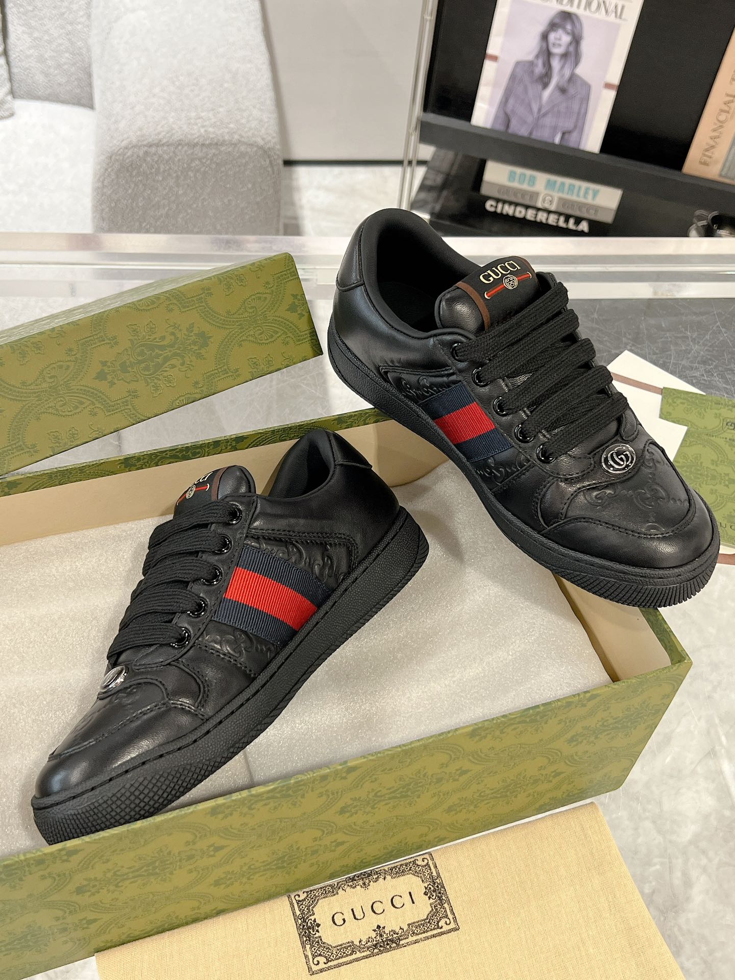 Gucci Screenerシリーズ カップル向け スポーツシューズ