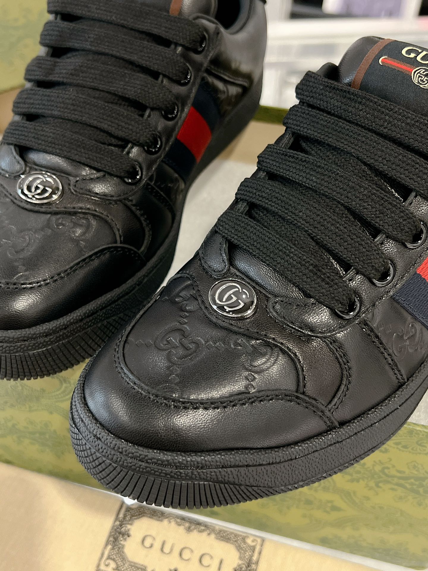 Gucci Screenerシリーズ カップル向け スポーツシューズ