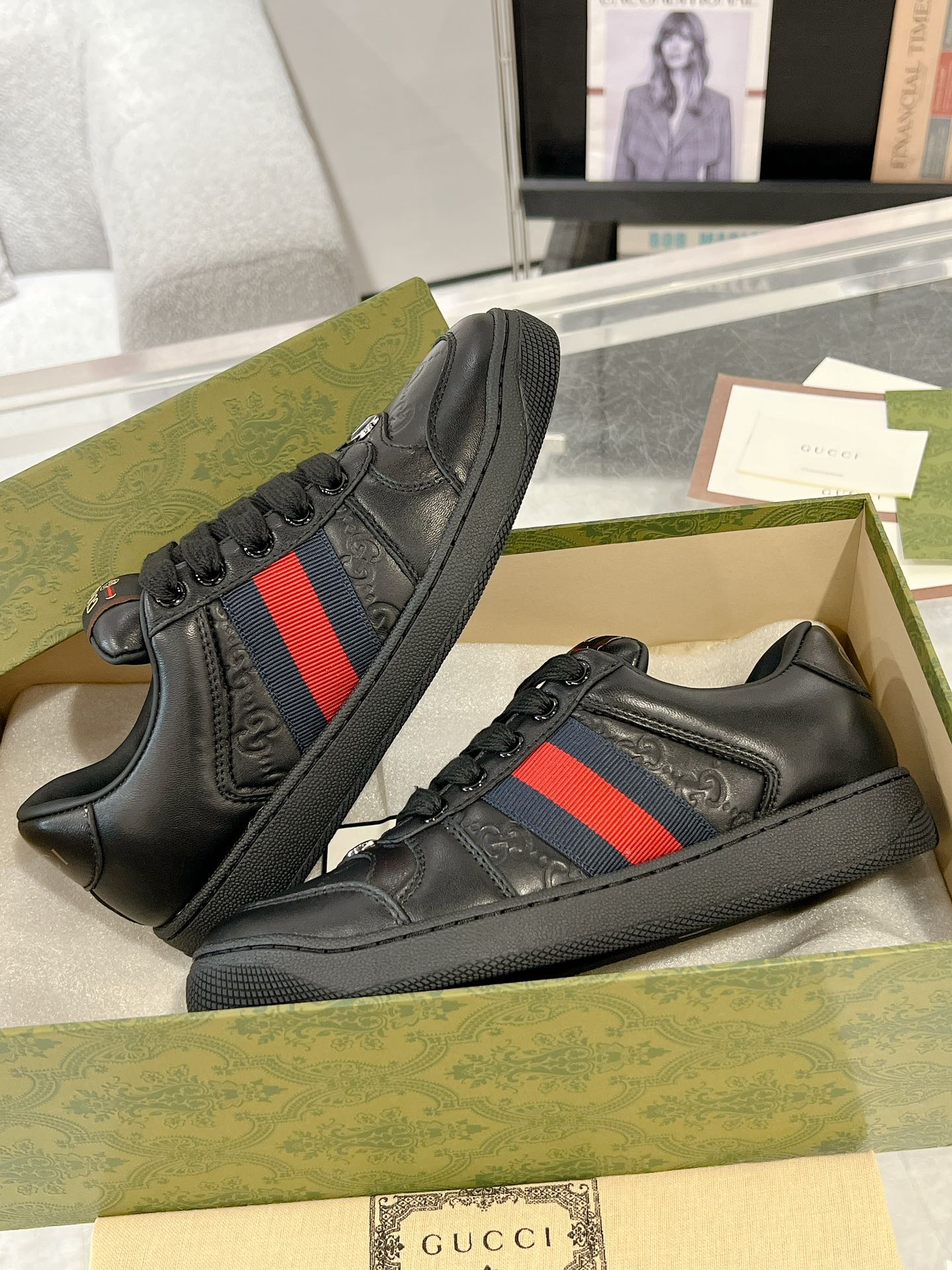 Gucci Screenerシリーズ カップル向け スポーツシューズ