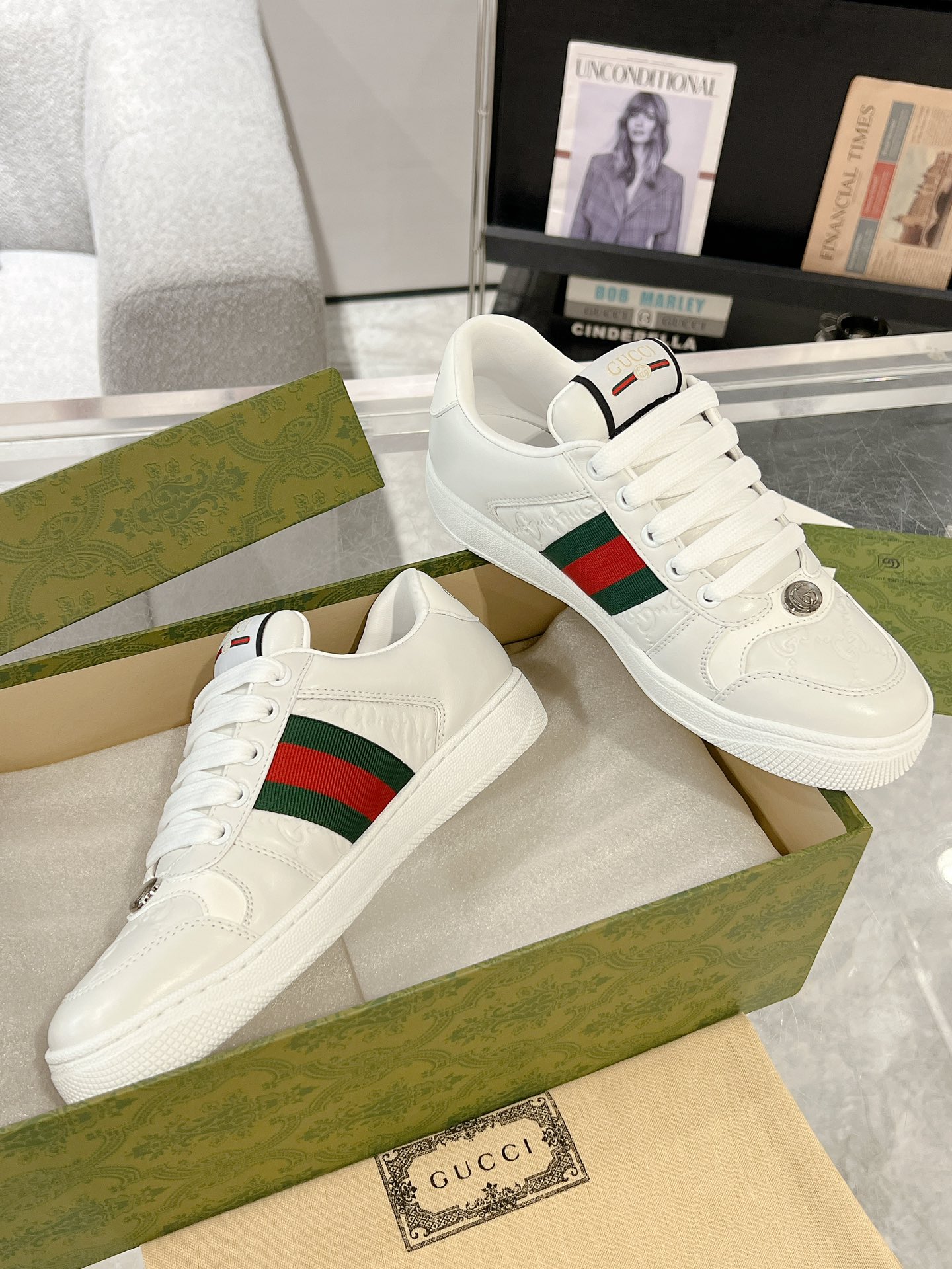 Gucci Screenerシリーズ カップル向け スポーツシューズ