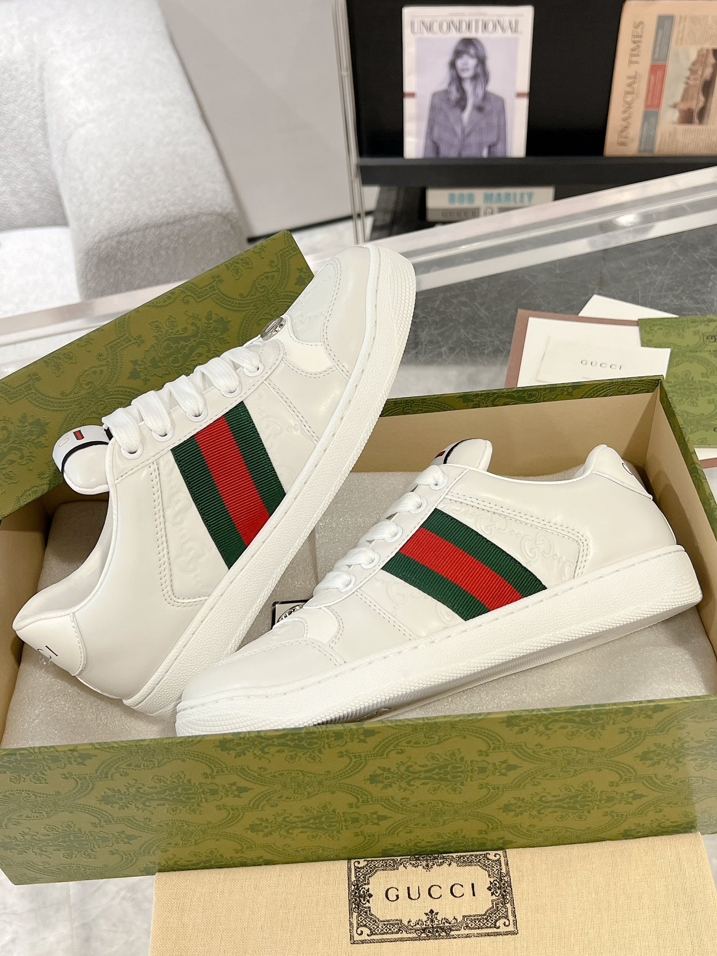 Gucci Screenerシリーズ カップル向け スポーツシューズ