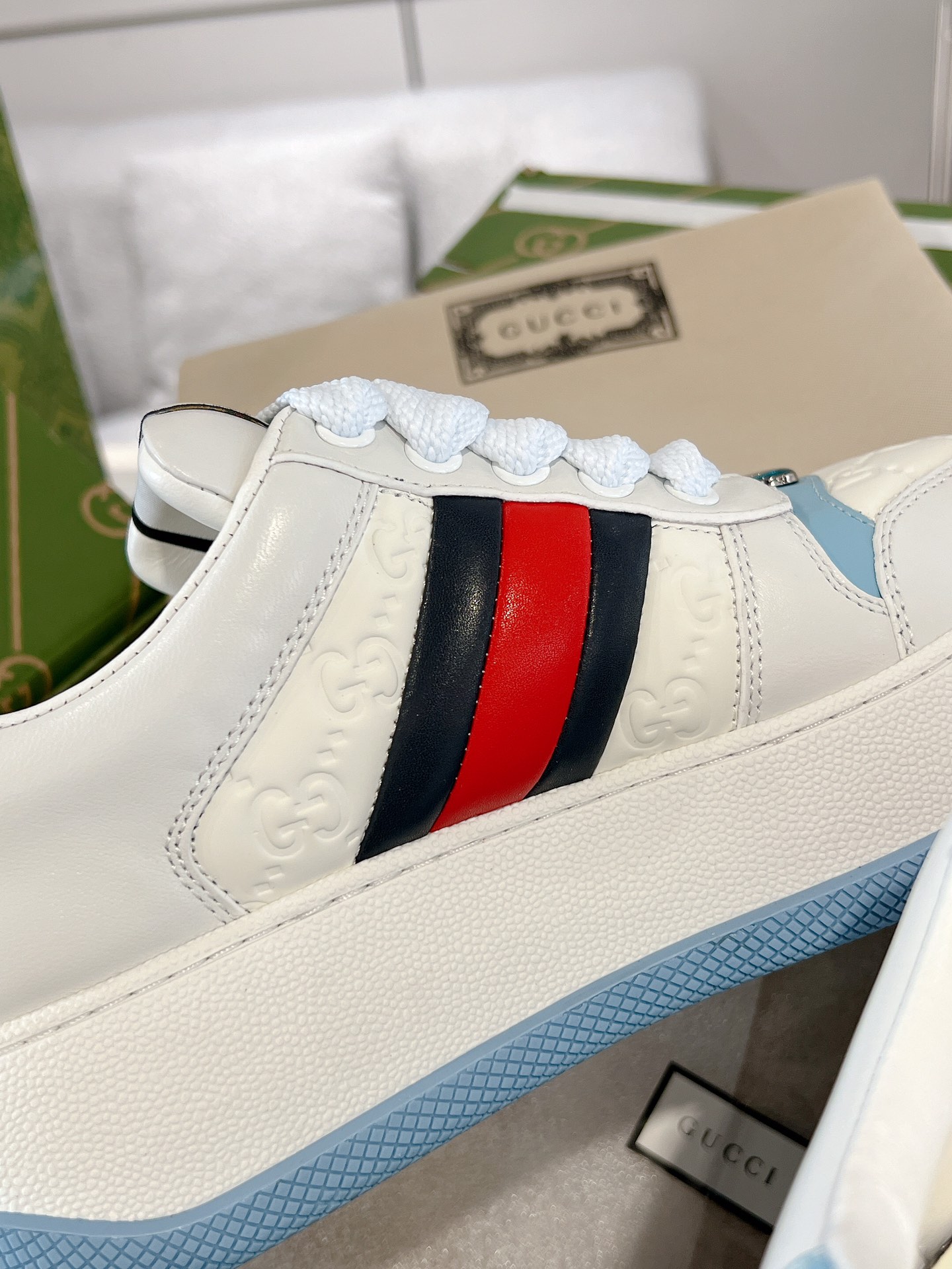 Gucci Screenerシリーズ 厚底スポーツシューズ カップル向け 6cm増高