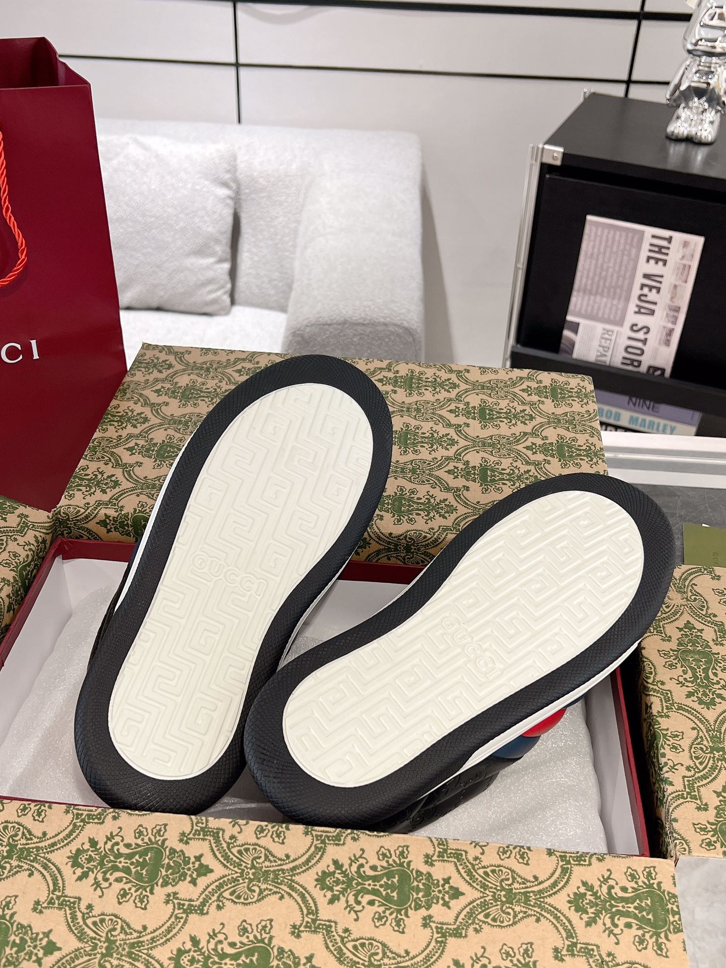 Gucci Ace Sneaker With Web, Lightweight Leather, And 'Ace' Metal Tag 9 i1729507241 4433 0