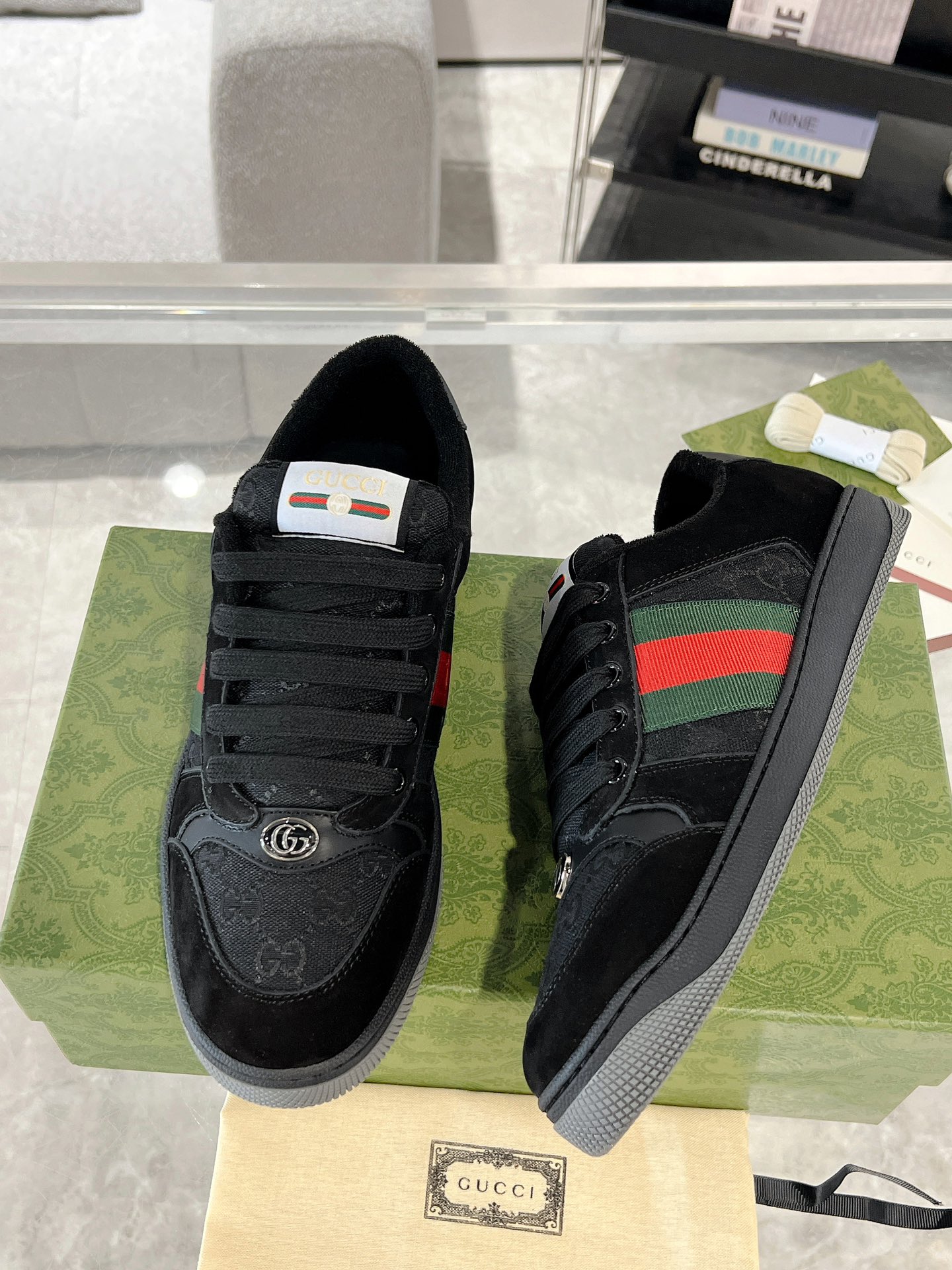 Gucci Screenerシリーズ 男女兼用 カップル用 スポーツシューズ