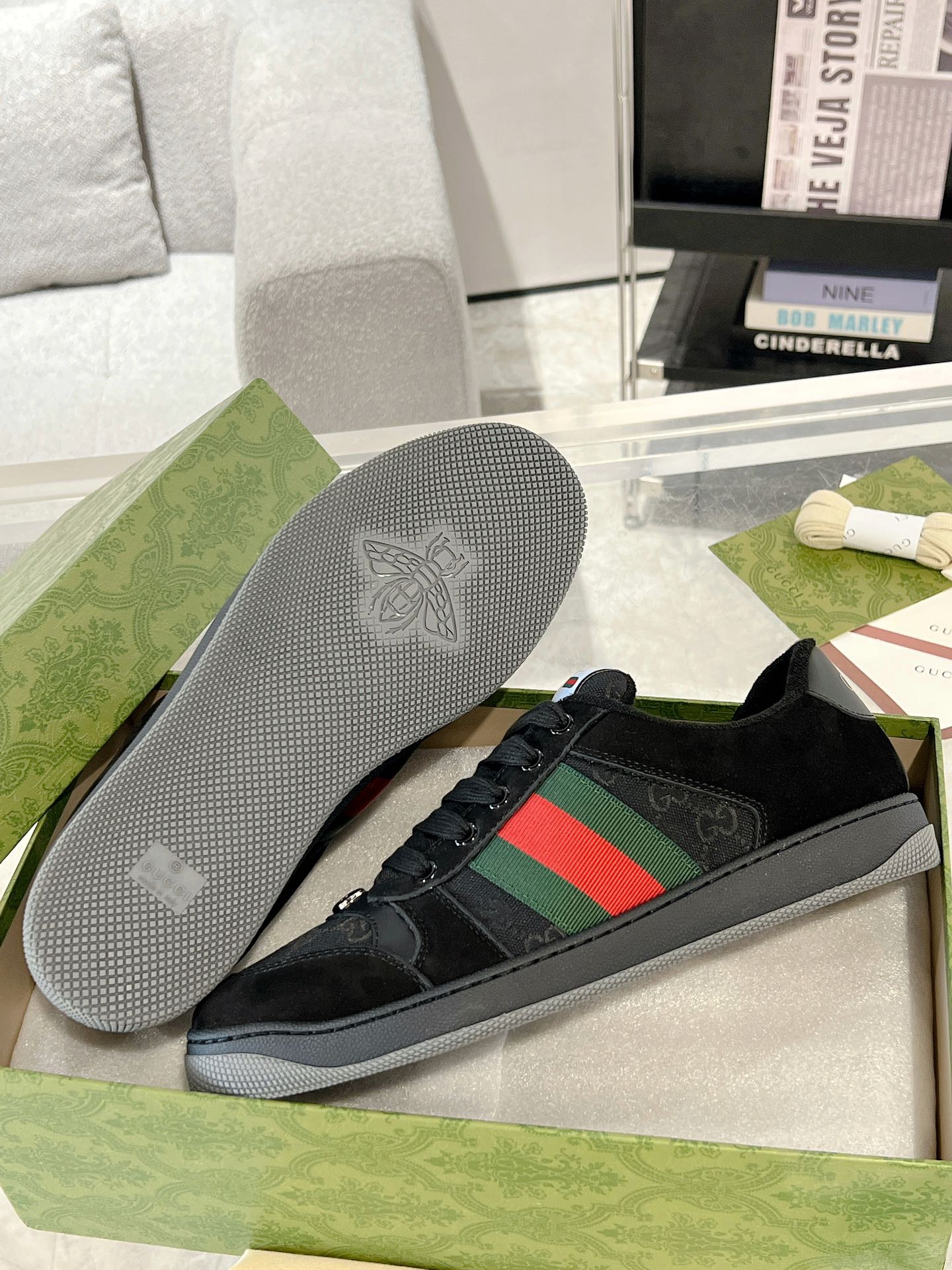 Gucci Screenerシリーズ 男女兼用 カップル用 スポーツシューズ