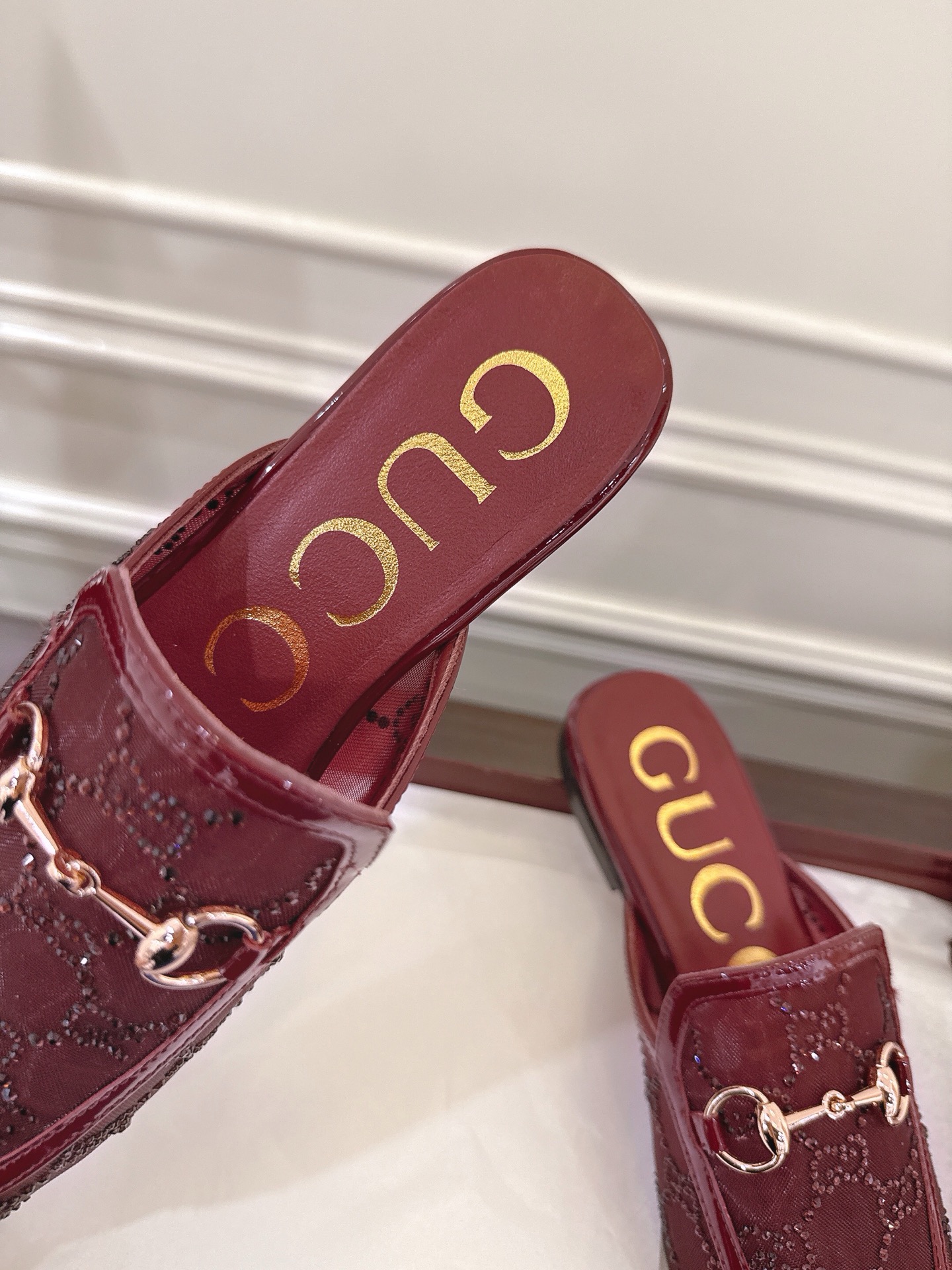 Gucci Horsebit Women's Burgundy Mules Slides - Sizes 35-42 Available 8 i1752079312178 5686 0 6
