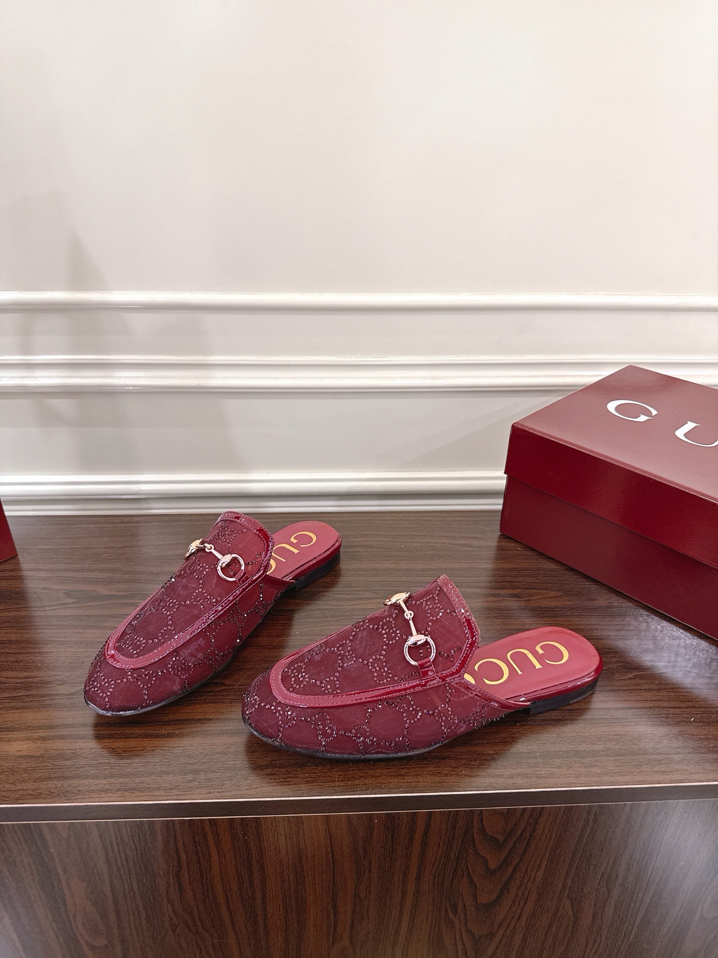 Gucci Horsebit Women's Burgundy Mules Slides - Sizes 35-42 Available 5 i1752079319170 3931 0 3