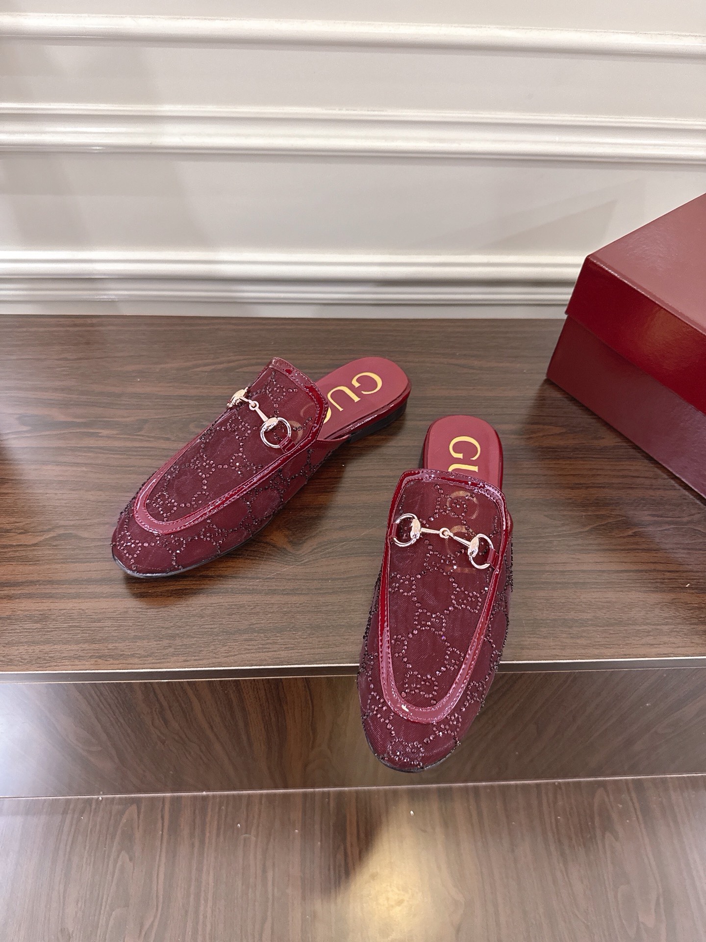 Gucci Horsebit Women's Burgundy Mules Slides - Sizes 35-42 Available 7 i1752079319246 2485 0 5