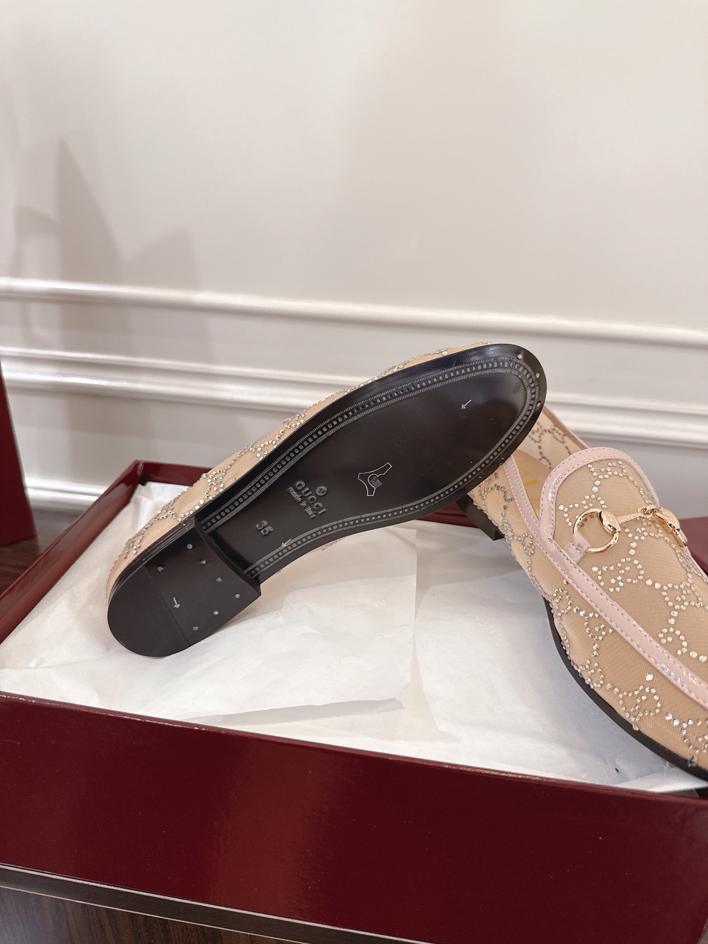 Gucci Jordaan Loafer Women's Shoes, Stylish Beige Leather with Classic Horsebit 10 i1752079659382 4136 0 8