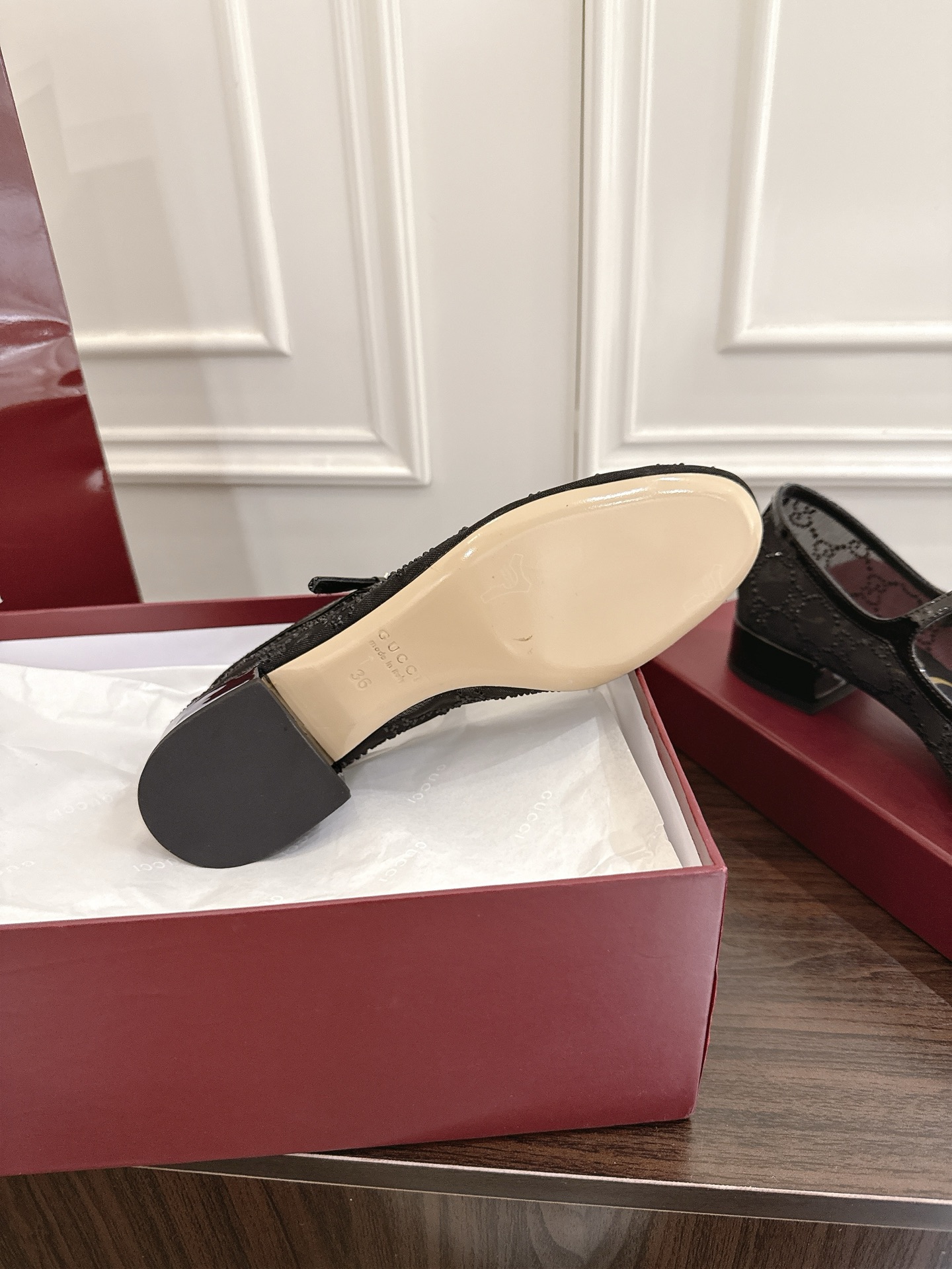 Gucci Women's Black Mary Jane Ballerina Shoes with Iconic Logo, Sizes 35-42 10 i1752570911874 6095 0 8