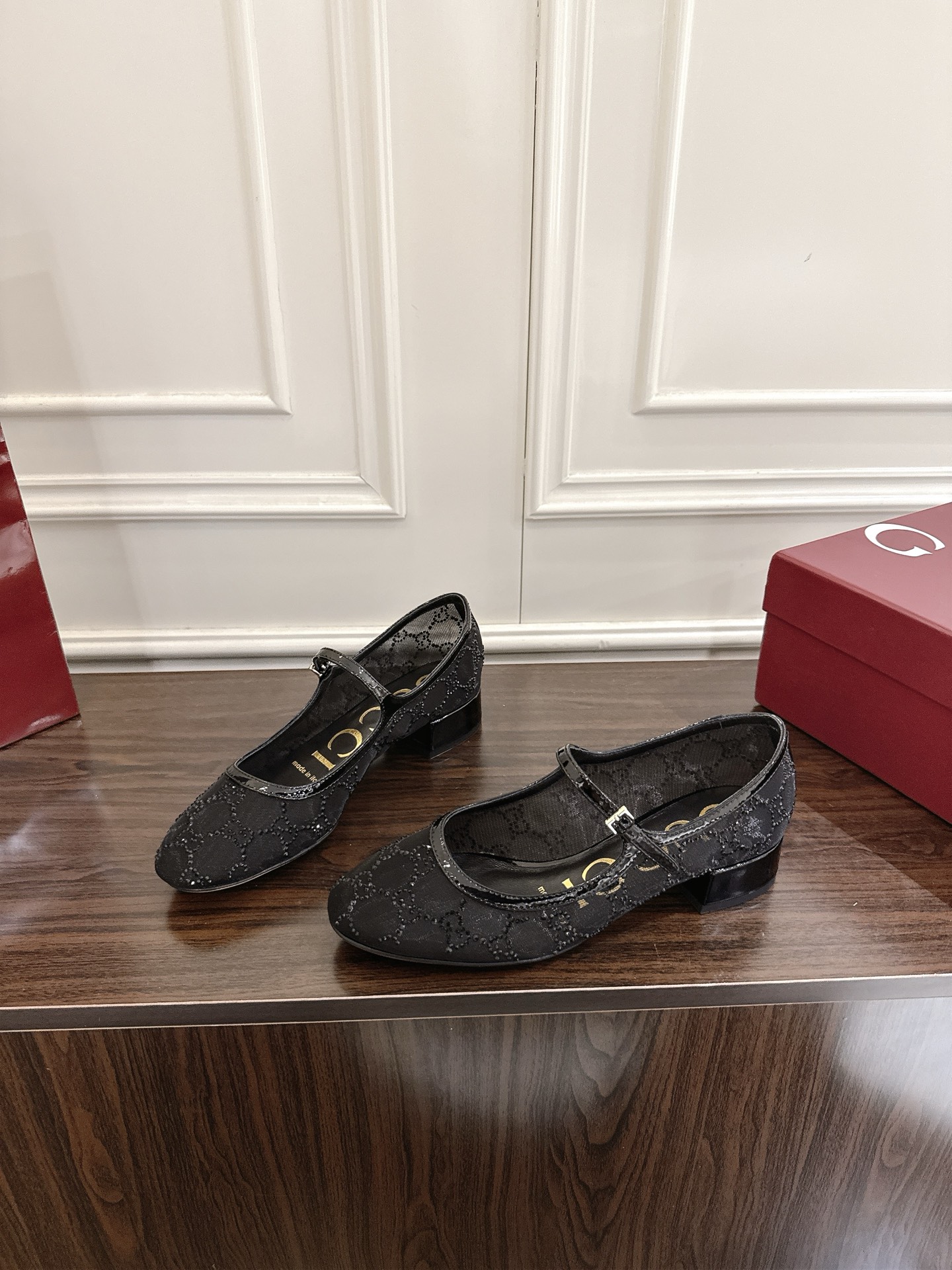 Gucci Women's Black Mary Jane Ballerina Shoes with Iconic Logo, Sizes 35-42 6 i1752570912995 3866 0 4