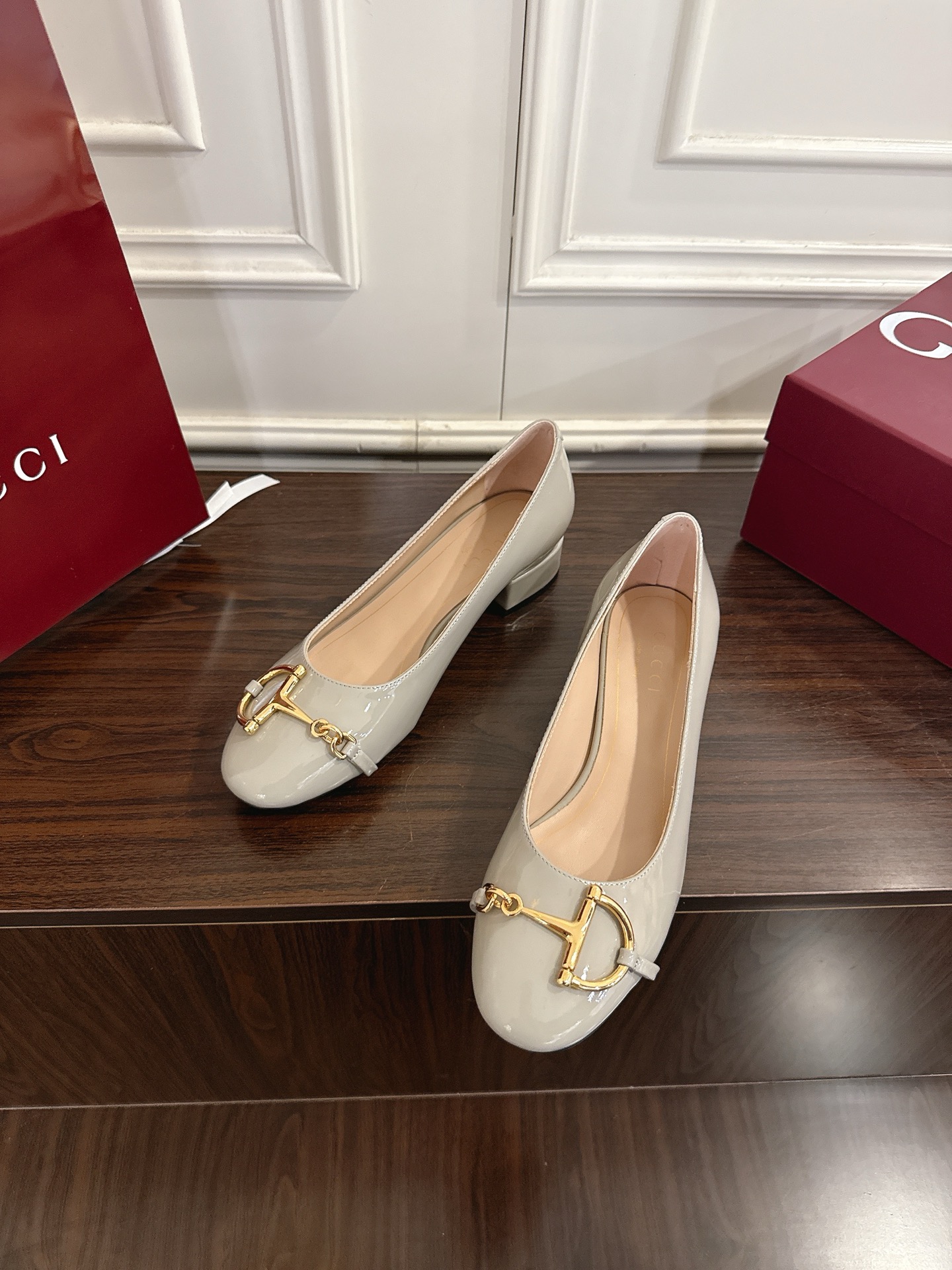 Gucci 大D马衔扣玛丽珍单鞋