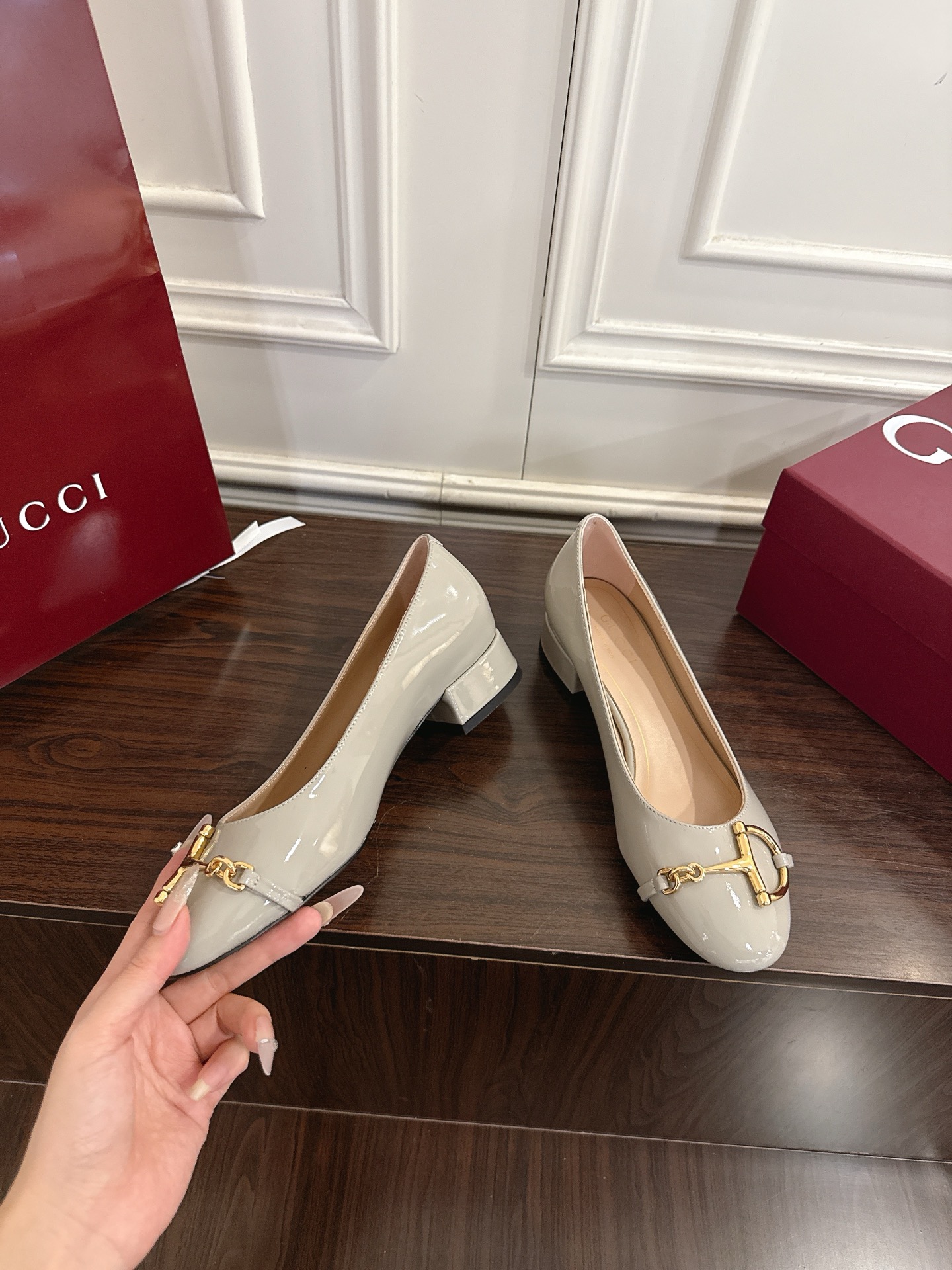 Gucci 大D马衔扣玛丽珍单鞋