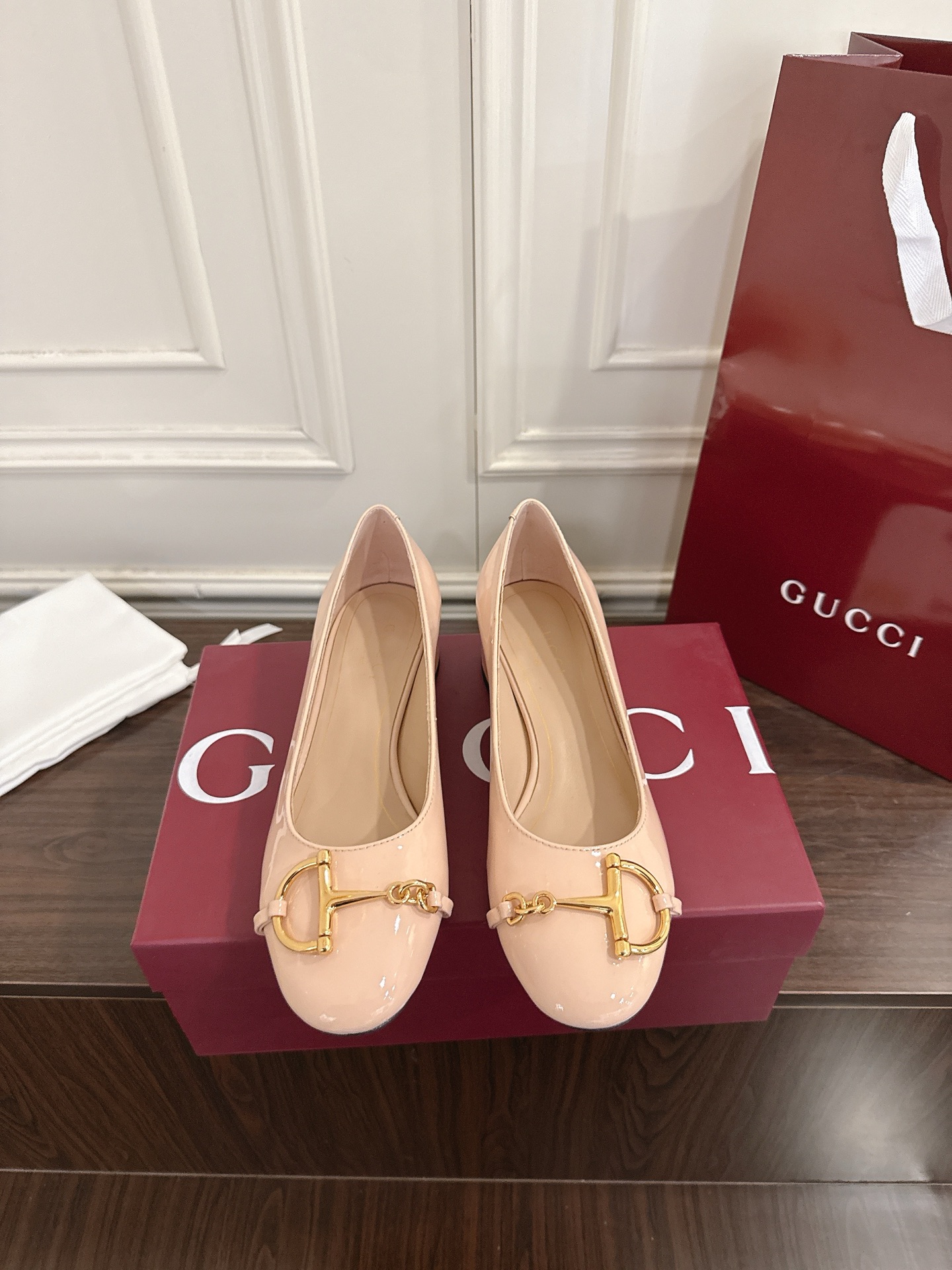 Gucci 大D马衔扣玛丽珍单鞋