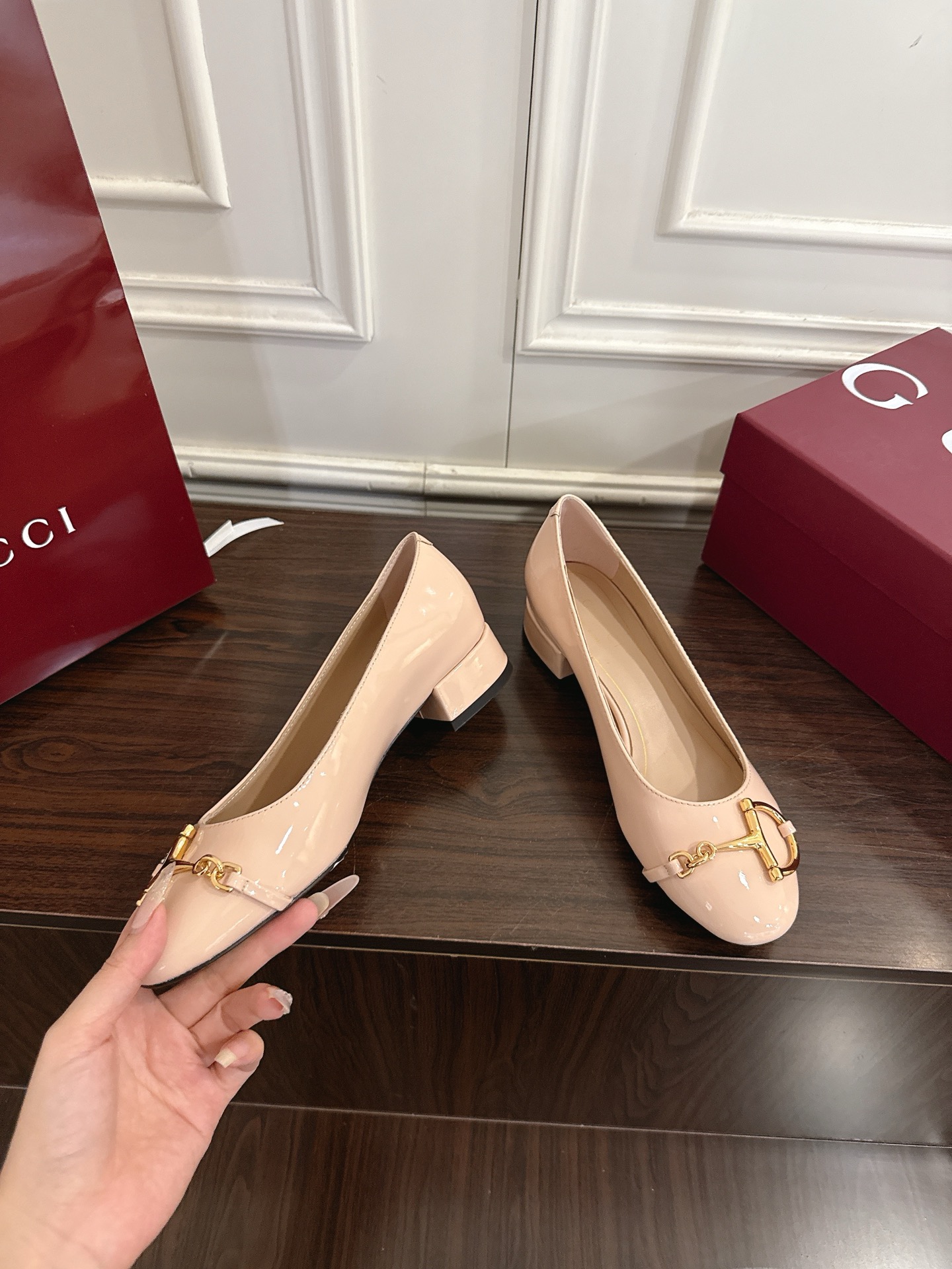 Gucci 大D马衔扣玛丽珍单鞋