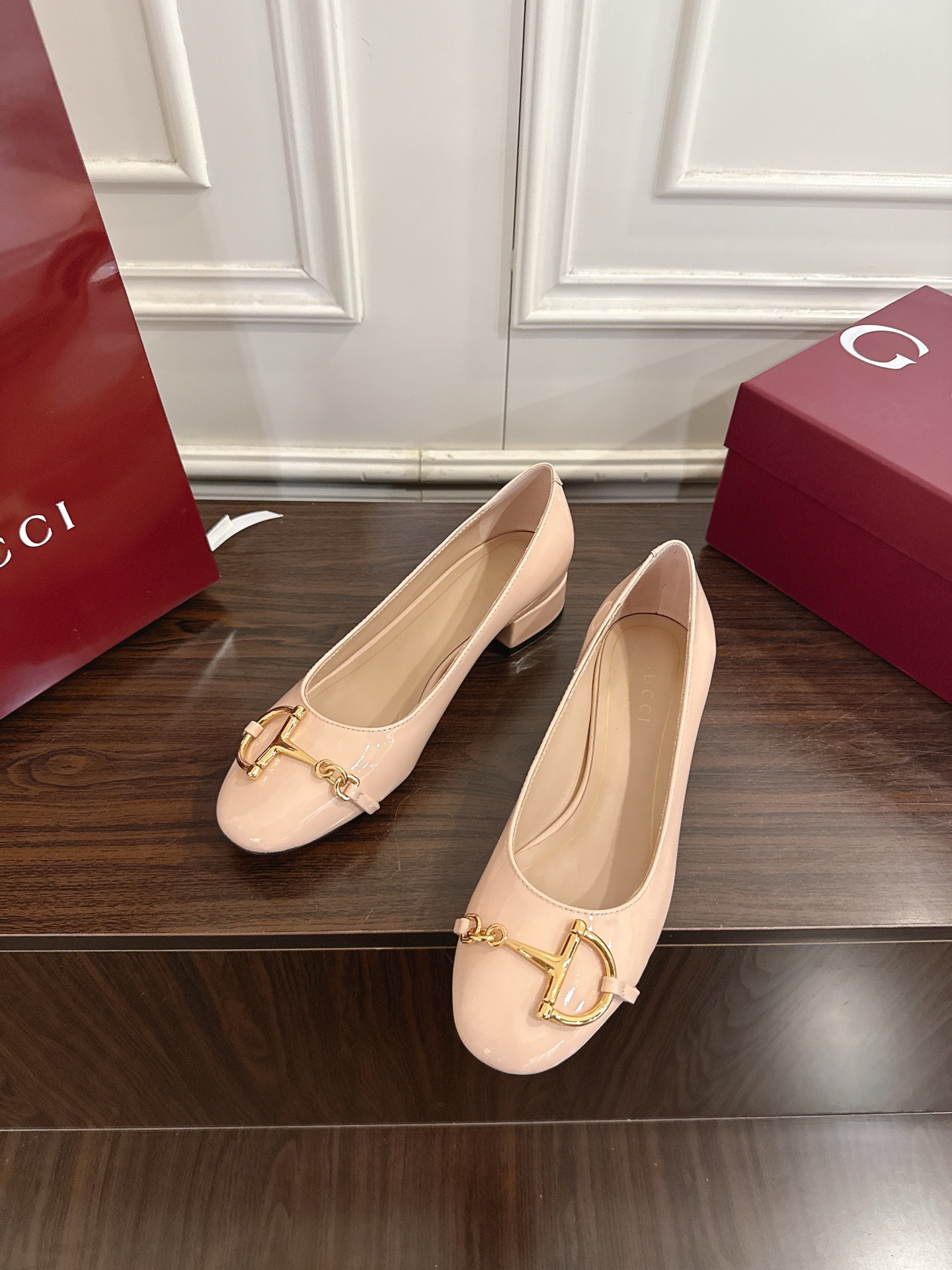 Gucci 大D马衔扣玛丽珍单鞋
