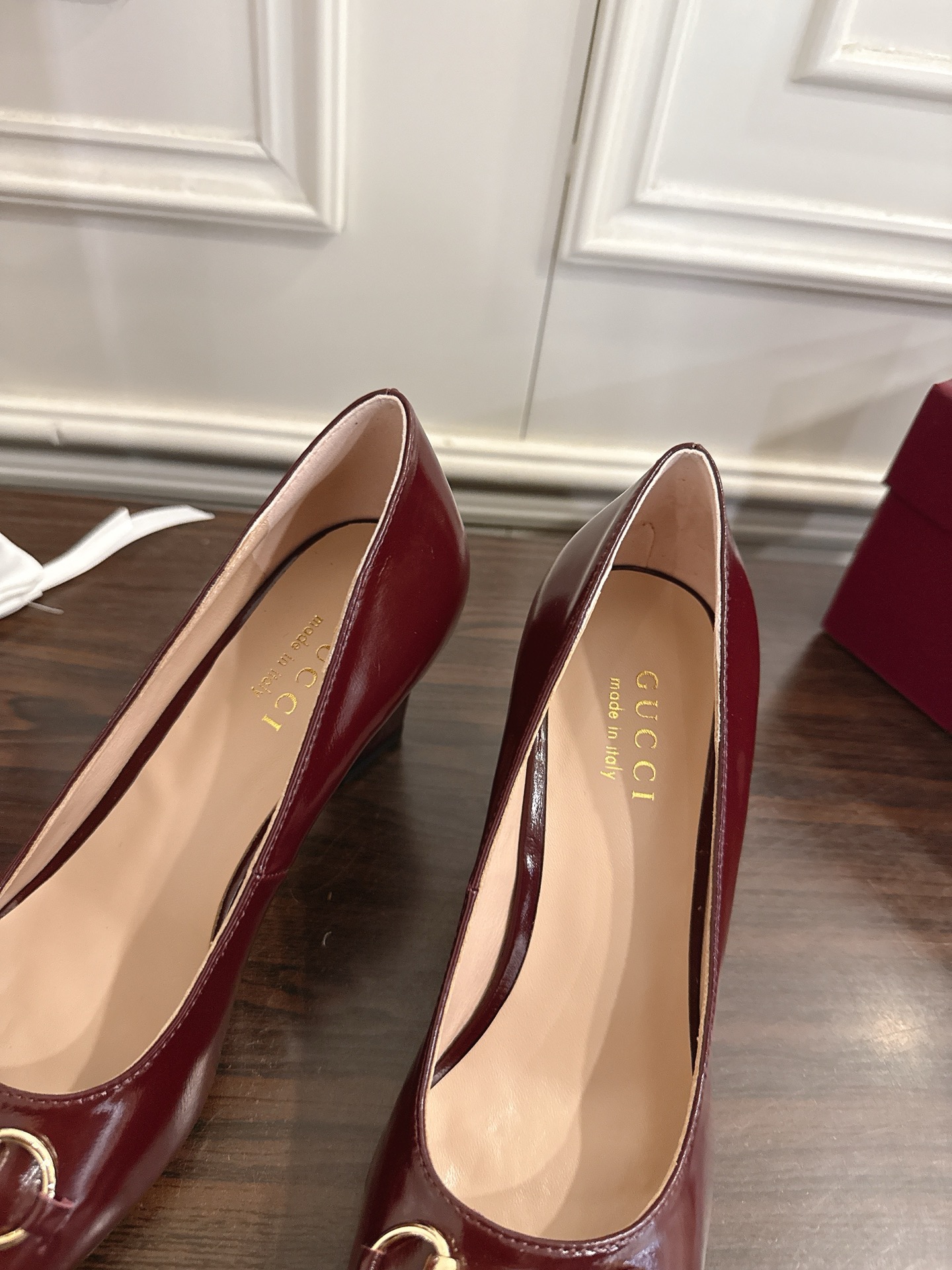 Gucci Signora系列饰马衔扣方头高跟鞋