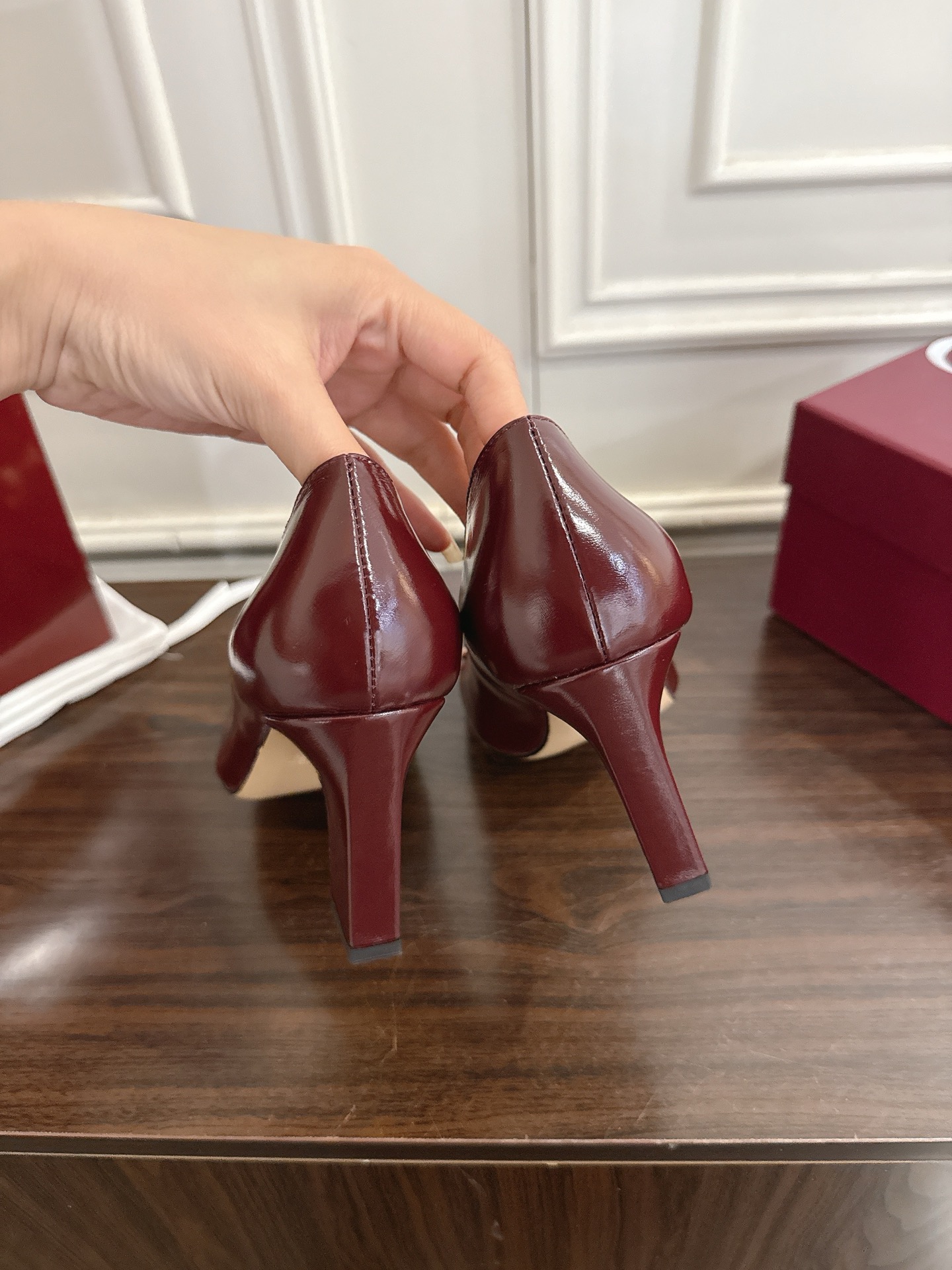 Gucci Signora系列饰马衔扣方头高跟鞋