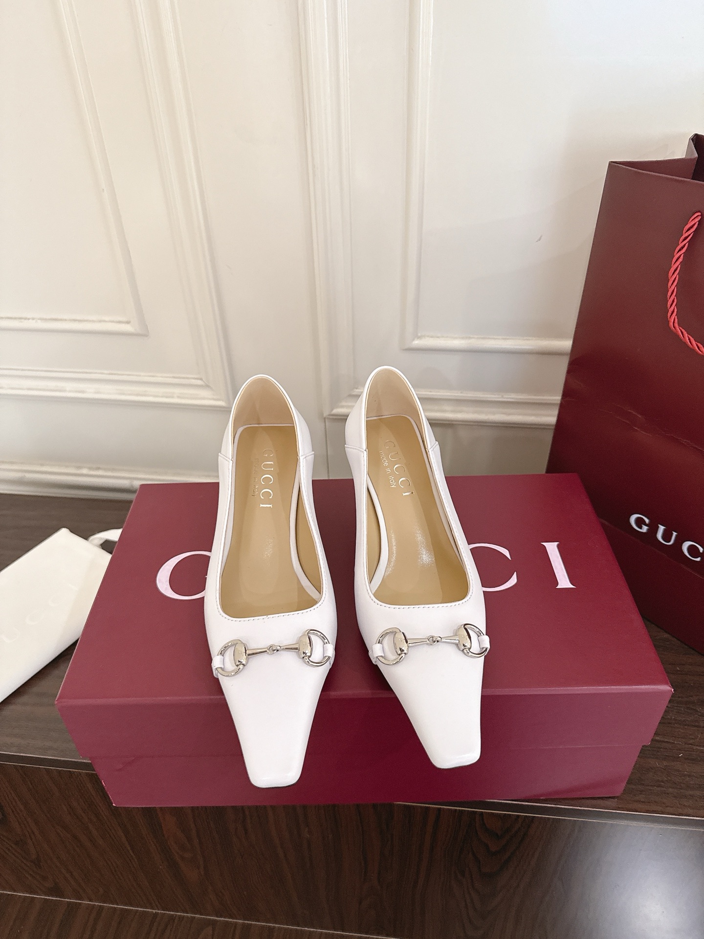 Gucci Vittoria系列饰马衔扣方头高跟 3