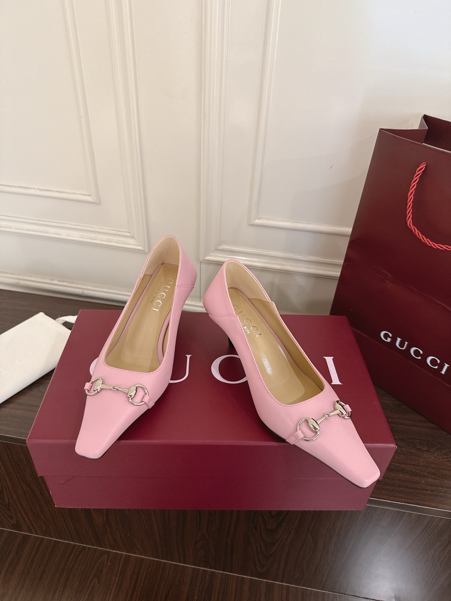 Gucci Vittoria系列饰马衔扣方头高跟 3
