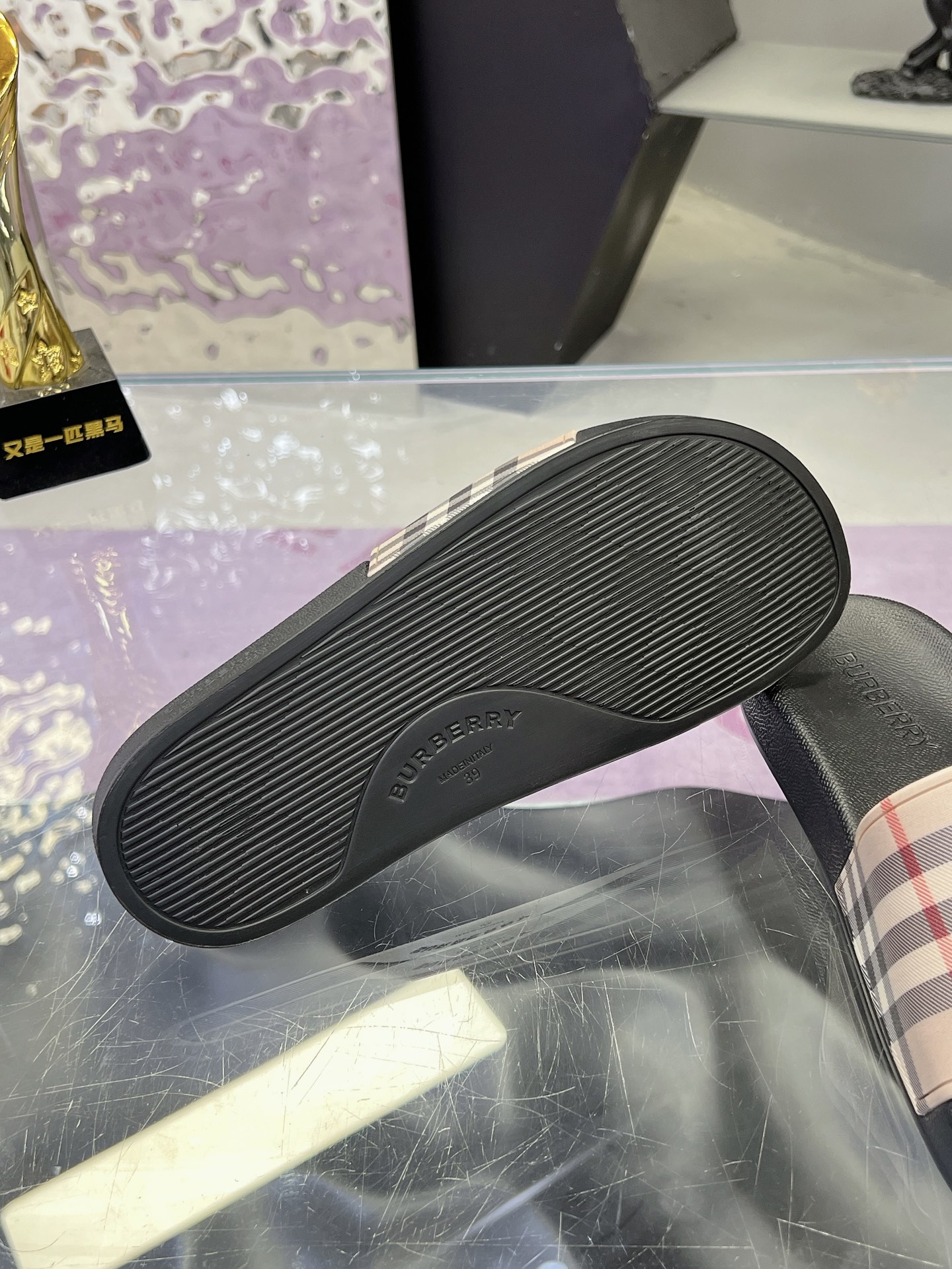 Burberry Vintage Check Slide Sandals