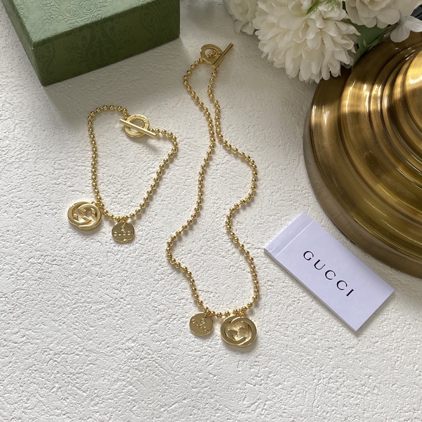 Gucci new necklace Size 41cm--Material Copper--Stamped--Gold Plated for Color Retention 12 i1751336232600 6829 0 5