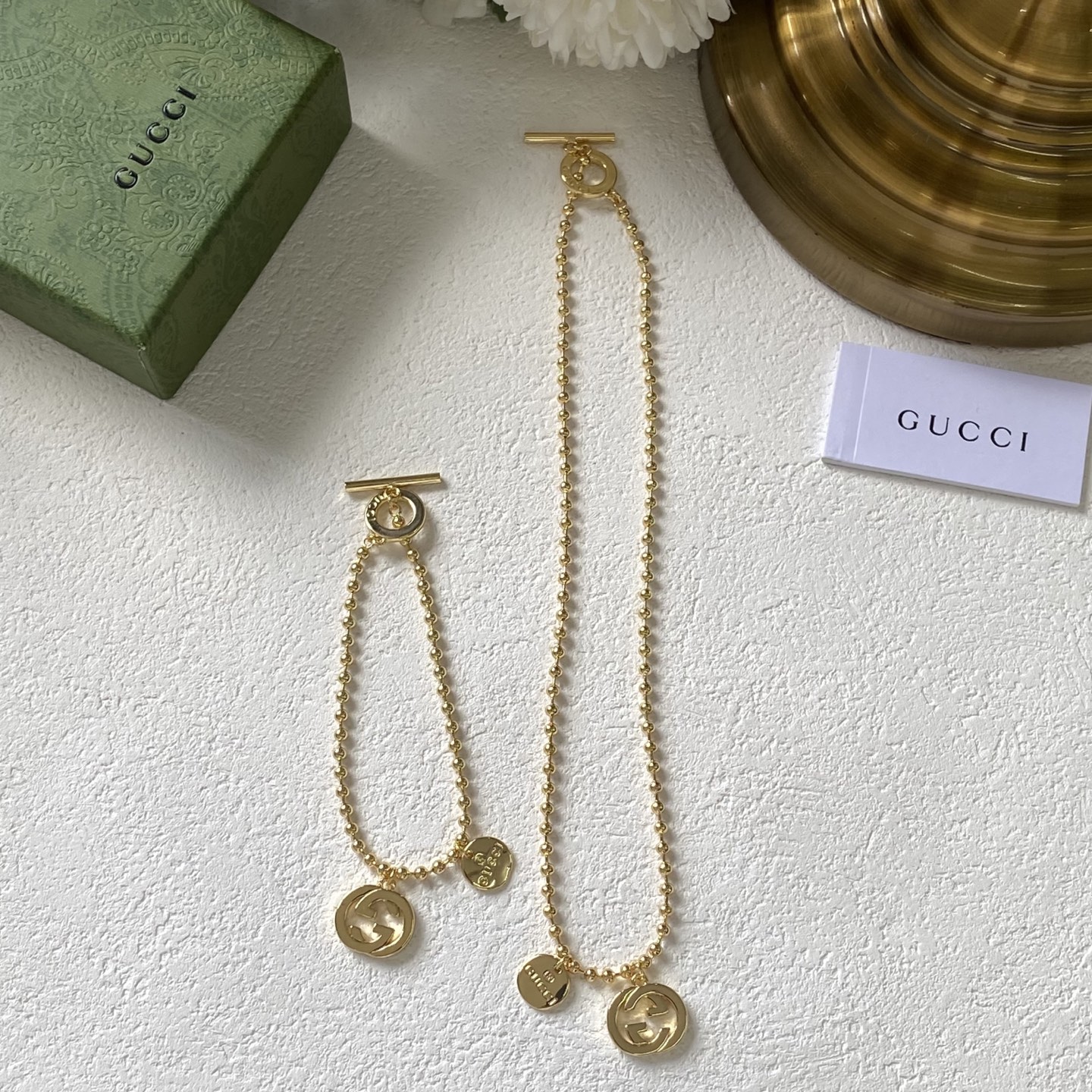 Gucci new necklace Size 41cm--Material Copper--Stamped--Gold Plated for Color Retention 11 i1751336232603 8360 0 4