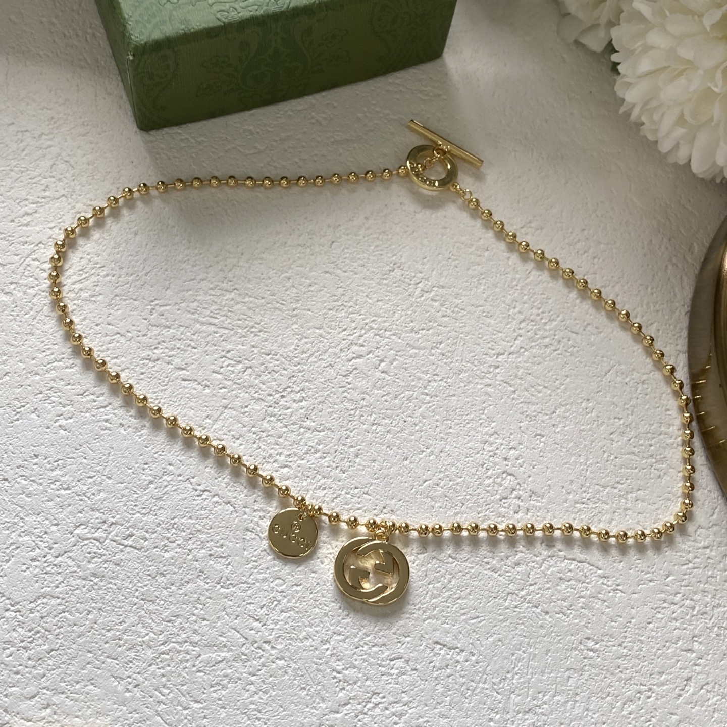 Gucci new necklace Size 41cm--Material Copper--Stamped--Gold Plated for Color Retention 7 i1751336243708 20 0 2