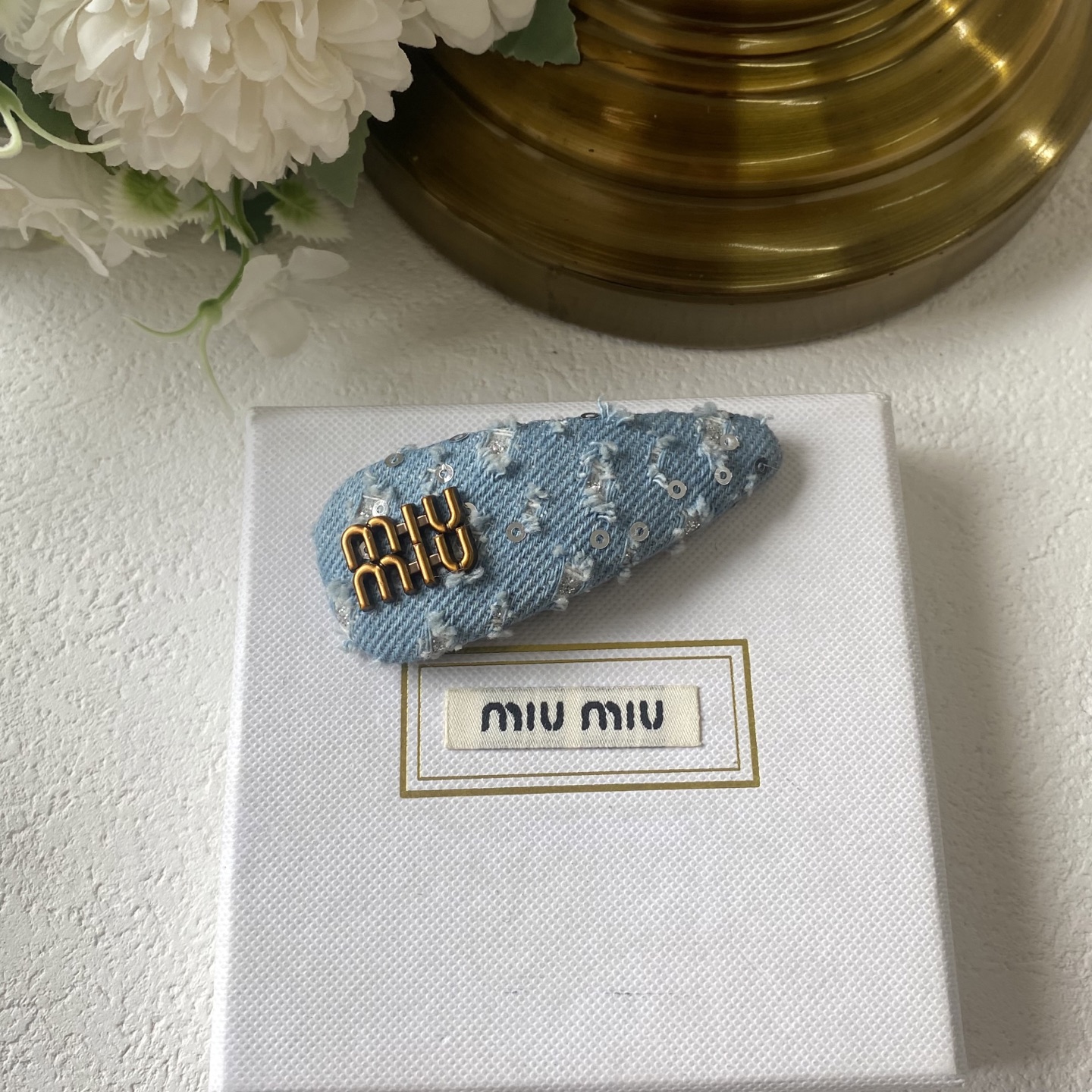Miu Miu Velvet Butterfly Clip: Embossed Wings with Micro Crystal Details 17 i1752474212116 1448 0 6