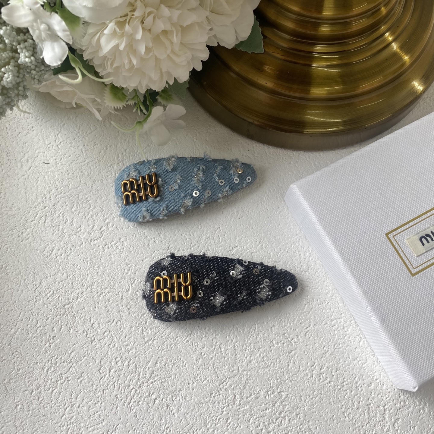 Miu Miu Velvet Butterfly Clip: Embossed Wings with Micro Crystal Details 11 i1752474212146 5016 0 5