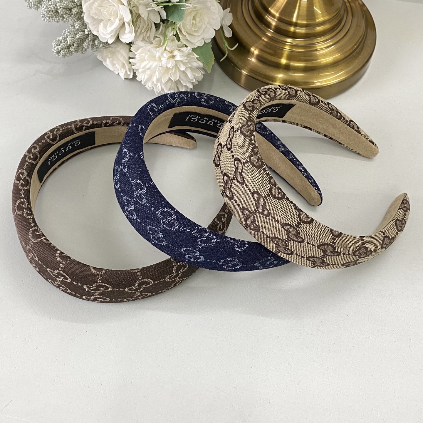 Gucci Tiger Head Statement Headband: Embroidered Motif on Satin Band 12 i1760931168869 549 0 8
