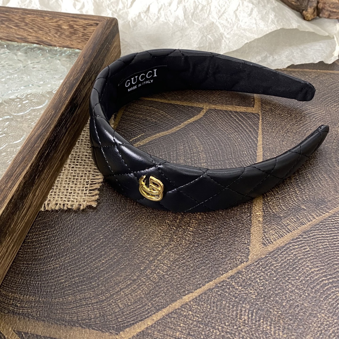 Gucci Reversible GG Canvas Headband: Double-Sided Luxury, Adjustable Fit 15 i1761190435592 5454 0 3