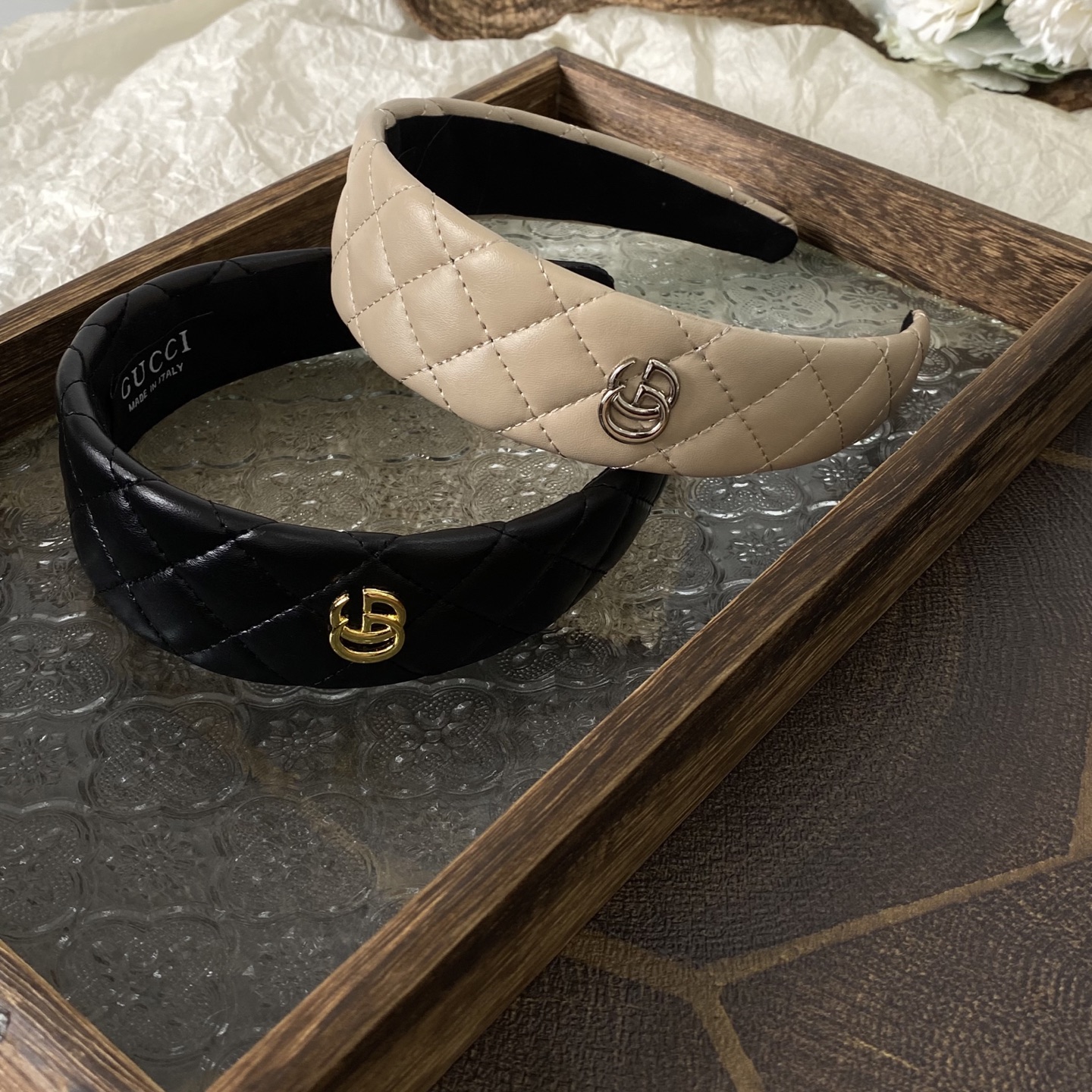 Gucci Reversible GG Canvas Headband: Double-Sided Luxury, Adjustable Fit 10 i1761190435668 3702 0 5