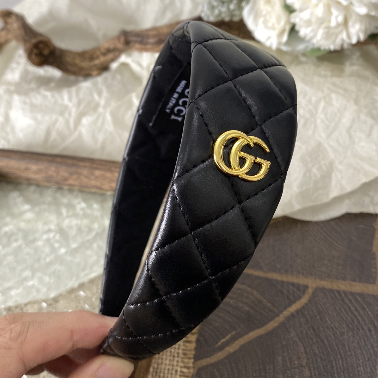 Gucci Reversible GG Canvas Headband: Double-Sided Luxury, Adjustable Fit 14 i1761190435732 407 0 2