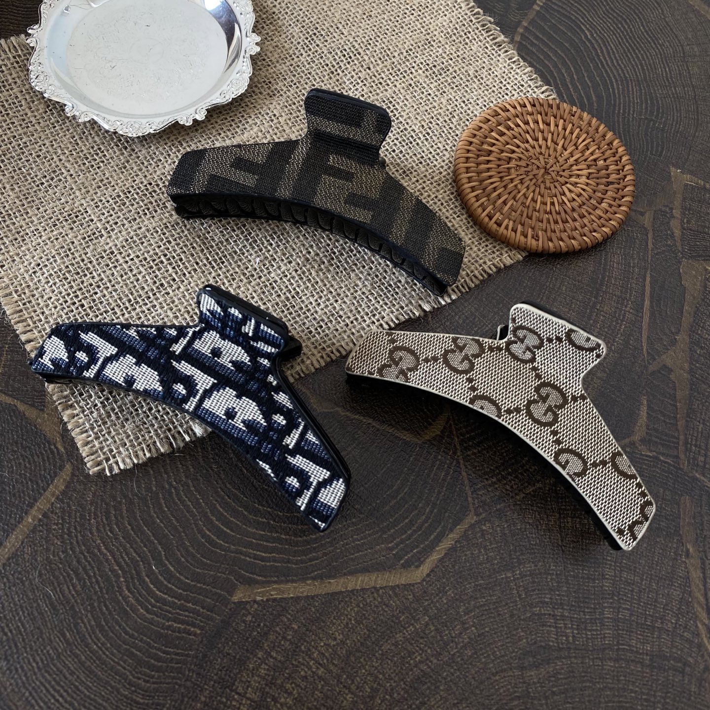 Chanel New C FENDI G Family Gucci Hair Claw Clip Length 11.5cm 15 i1765255267161 2070 0 9