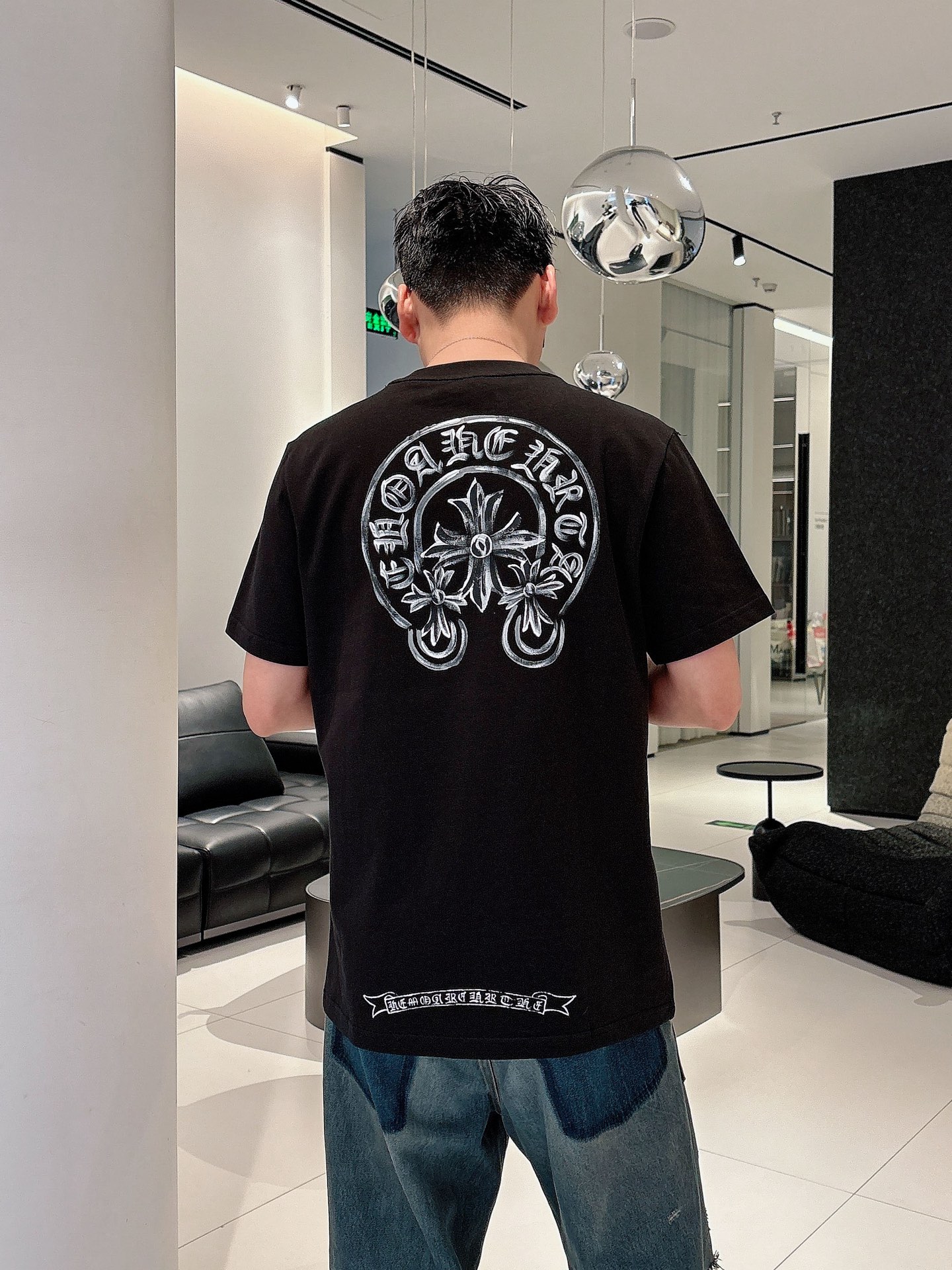 Chrome Hearts Men's Black Cotton T-Shirt With Cross Logo, Casual Style 2 i1740734734214 3041 0 1