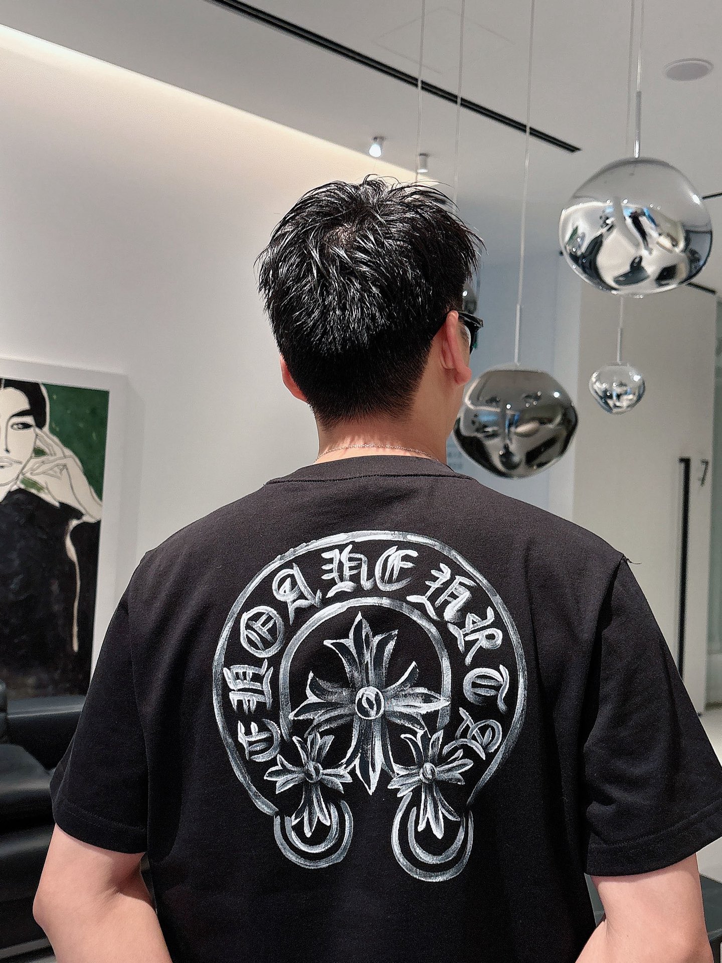 Chrome Hearts Men's Black Cotton T-Shirt With Cross Logo, Casual Style 5 i1740734735940 6676 0 3