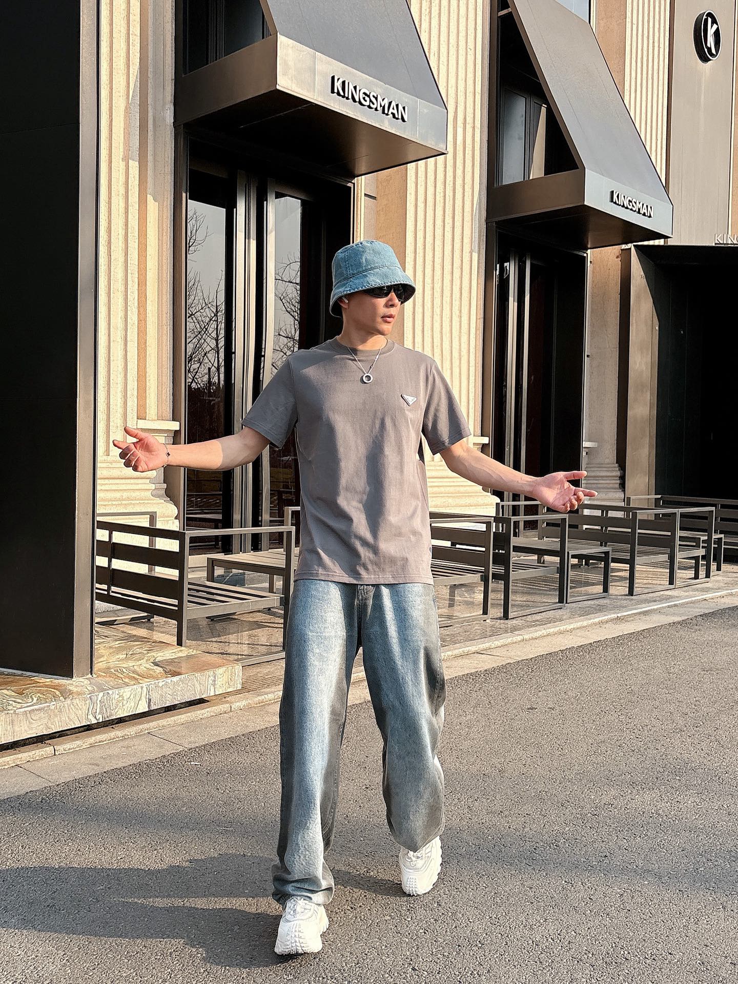 Prad*普家 2026春夏新款男女同情侣款👫休闲宽松棉质圆领短袖T恤衫！贸易公司渠道稀出，同步官网发售