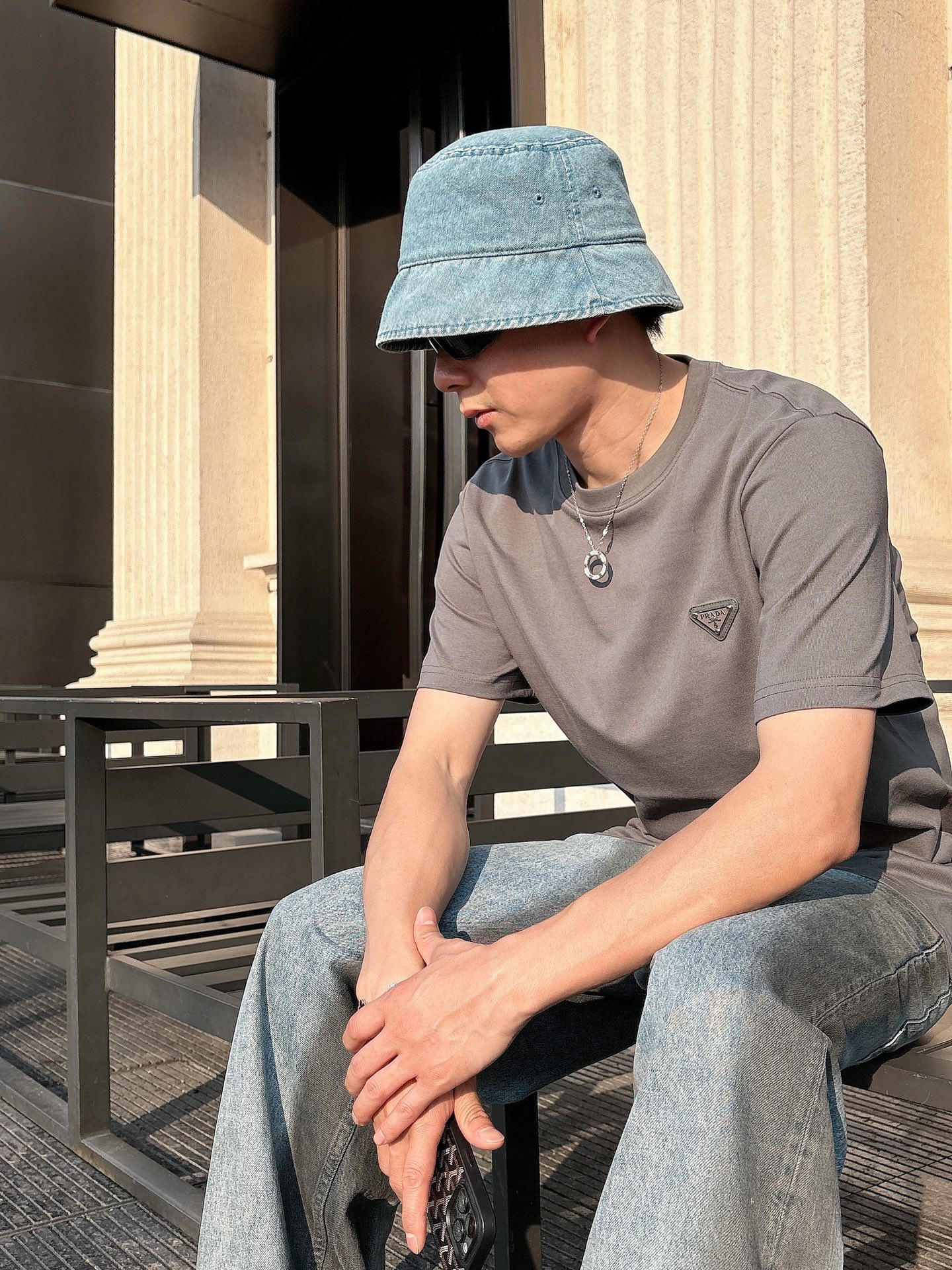 Prad*普家 2026春夏新款男女同情侣款👫休闲宽松棉质圆领短袖T恤衫！贸易公司渠道稀出，同步官网发售