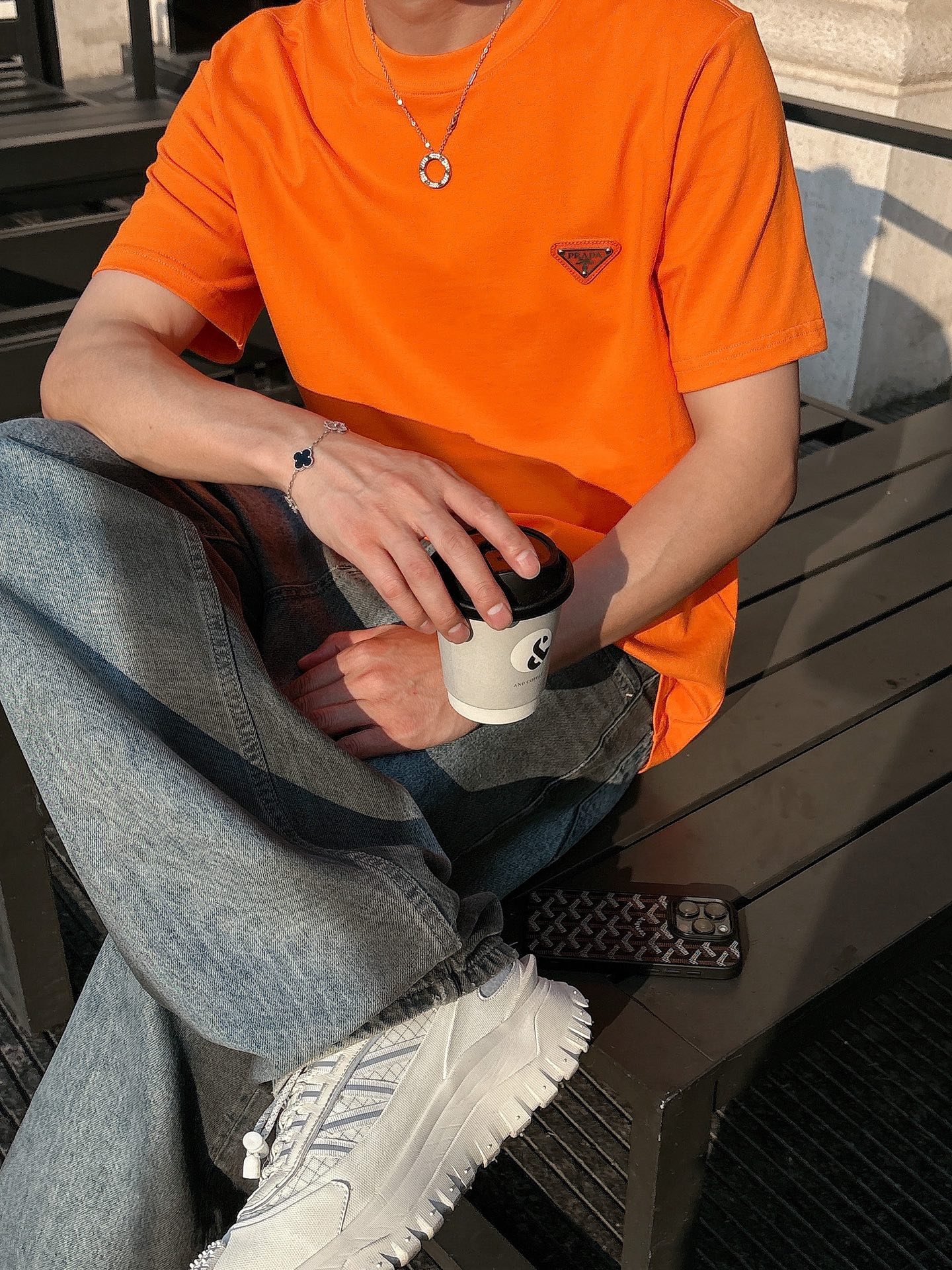 Prad*普家 2026春夏新款男女同情侣款👫休闲宽松棉质圆领短袖T恤衫！贸易公司渠道稀出，同步官网发售