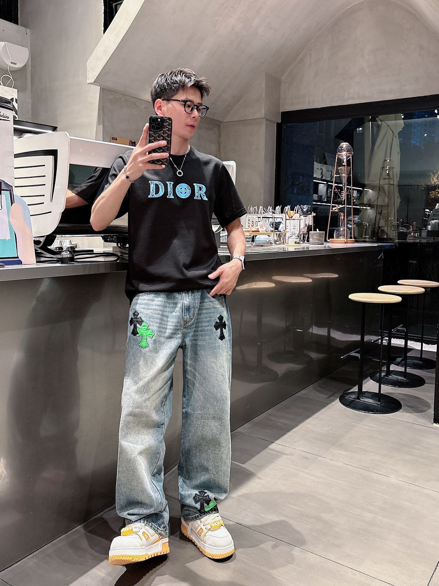 。Dior迪奥💥独家专供新款原单男士休闲短袖 高端定制 高版本 时尚百搭爆款⚠️⚠️✨✨进口面料 手感超