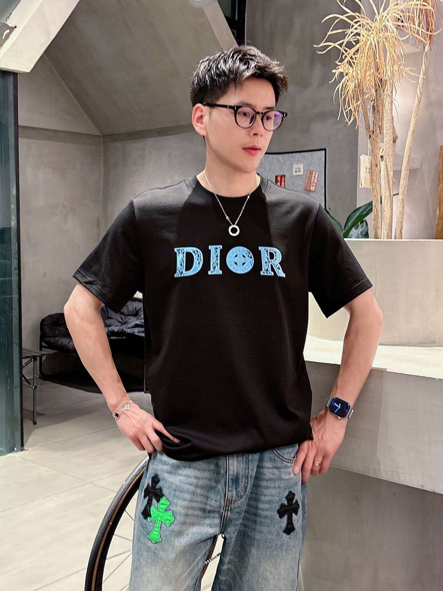 。Dior迪奥💥独家专供新款原单男士休闲短袖 高端定制 高版本 时尚百搭爆款⚠️⚠️✨✨进口面料 手感超