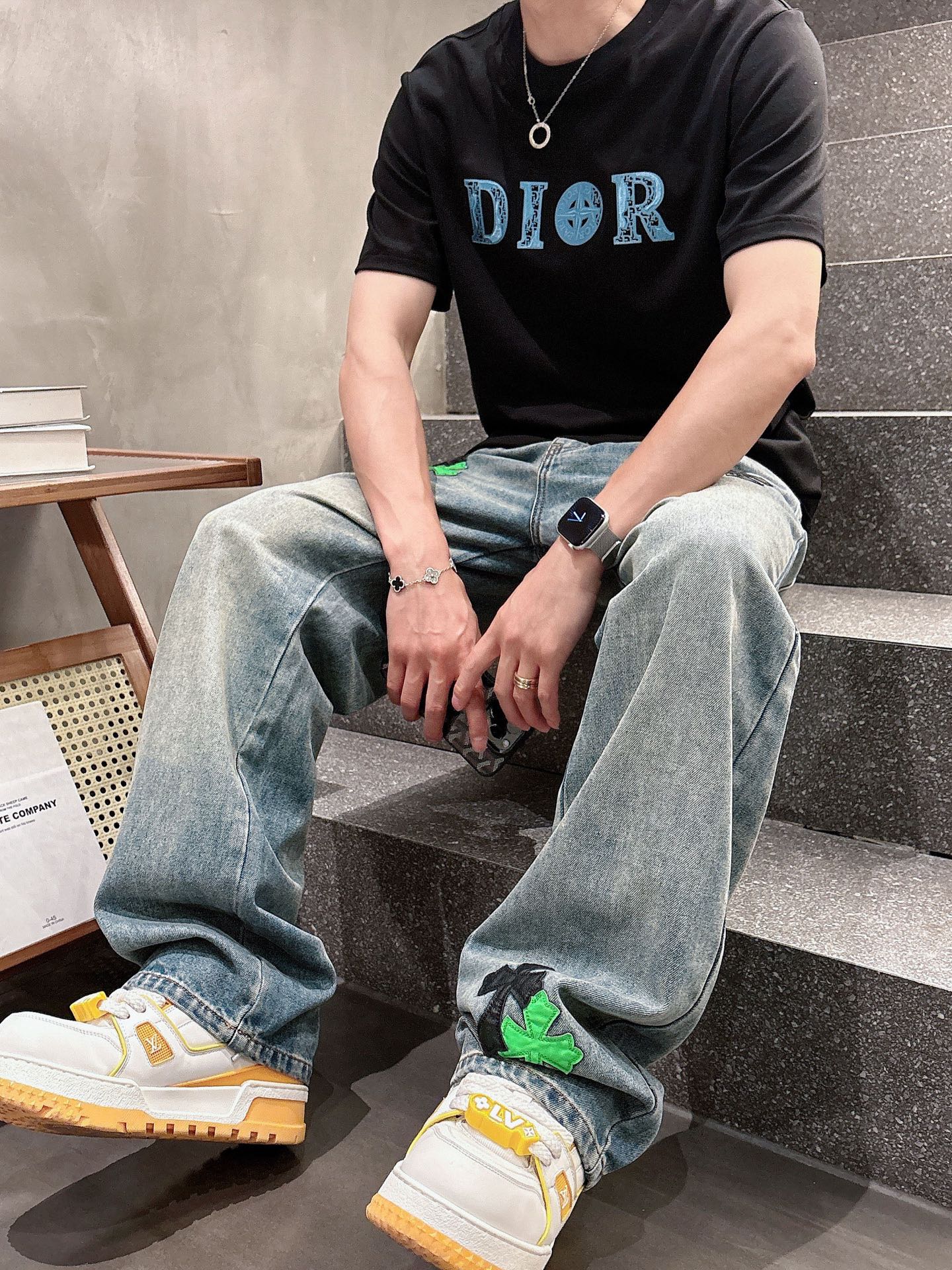 。Dior迪奥💥独家专供新款原单男士休闲短袖 高端定制 高版本 时尚百搭爆款⚠️⚠️✨✨进口面料 手感超