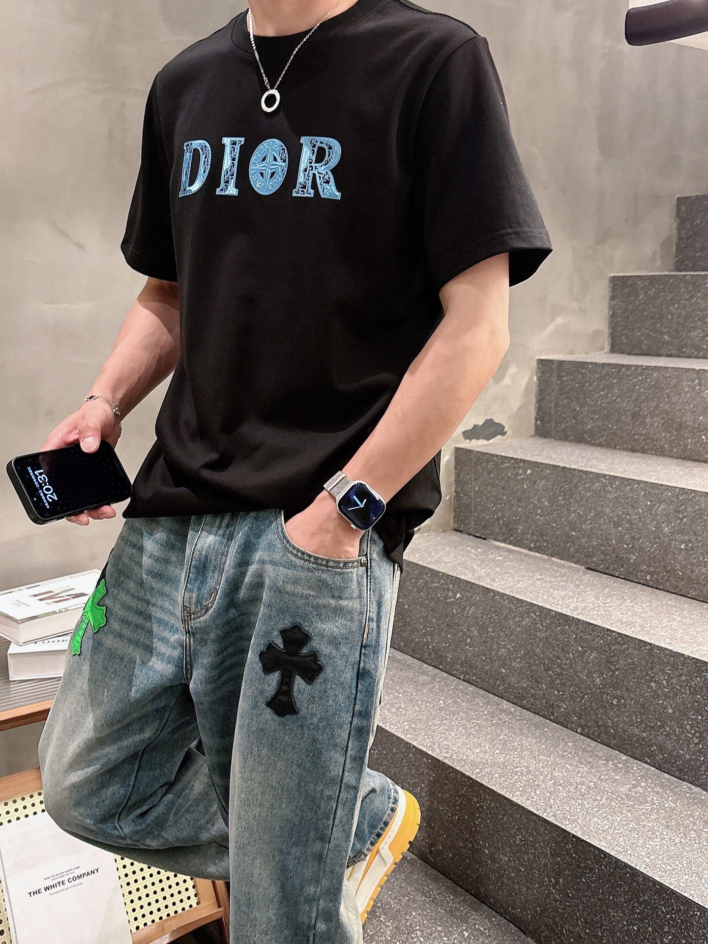 。Dior迪奥💥独家专供新款原单男士休闲短袖 高端定制 高版本 时尚百搭爆款⚠️⚠️✨✨进口面料 手感超