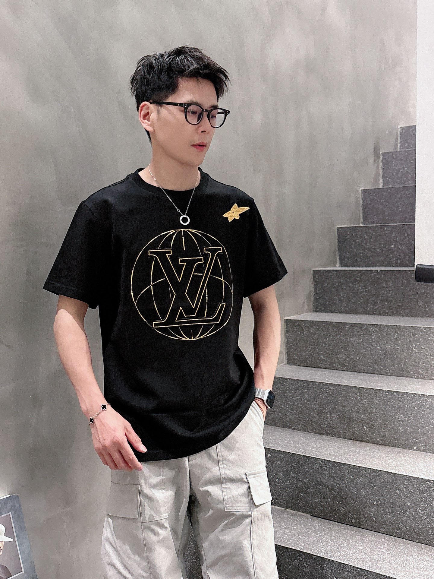 。Louis Vuitton路易威登💥独家专供新款原单男士休闲短袖 高端定制 高版本 时尚百搭爆款⚠️⚠